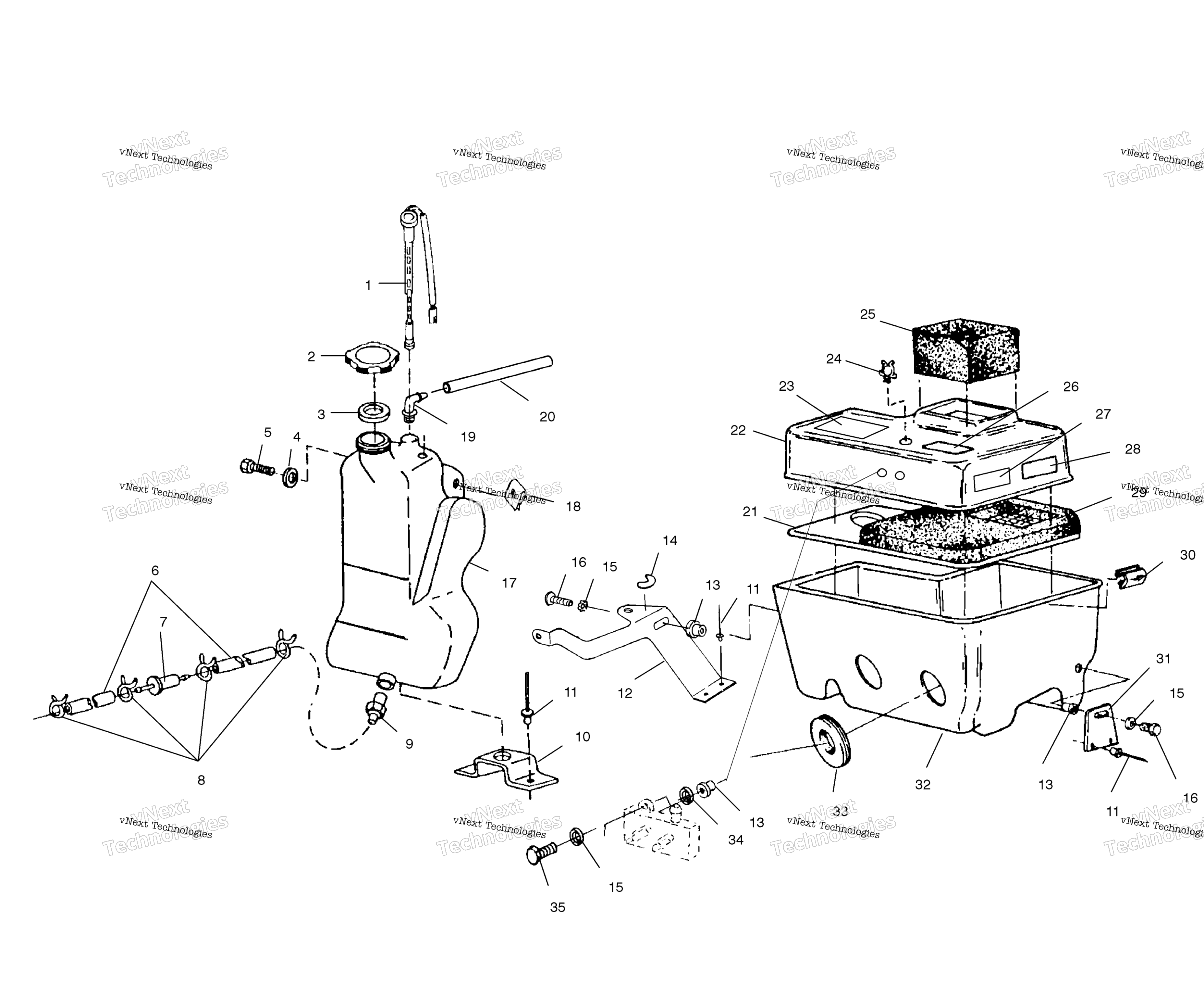 масляный Tank / Air Box