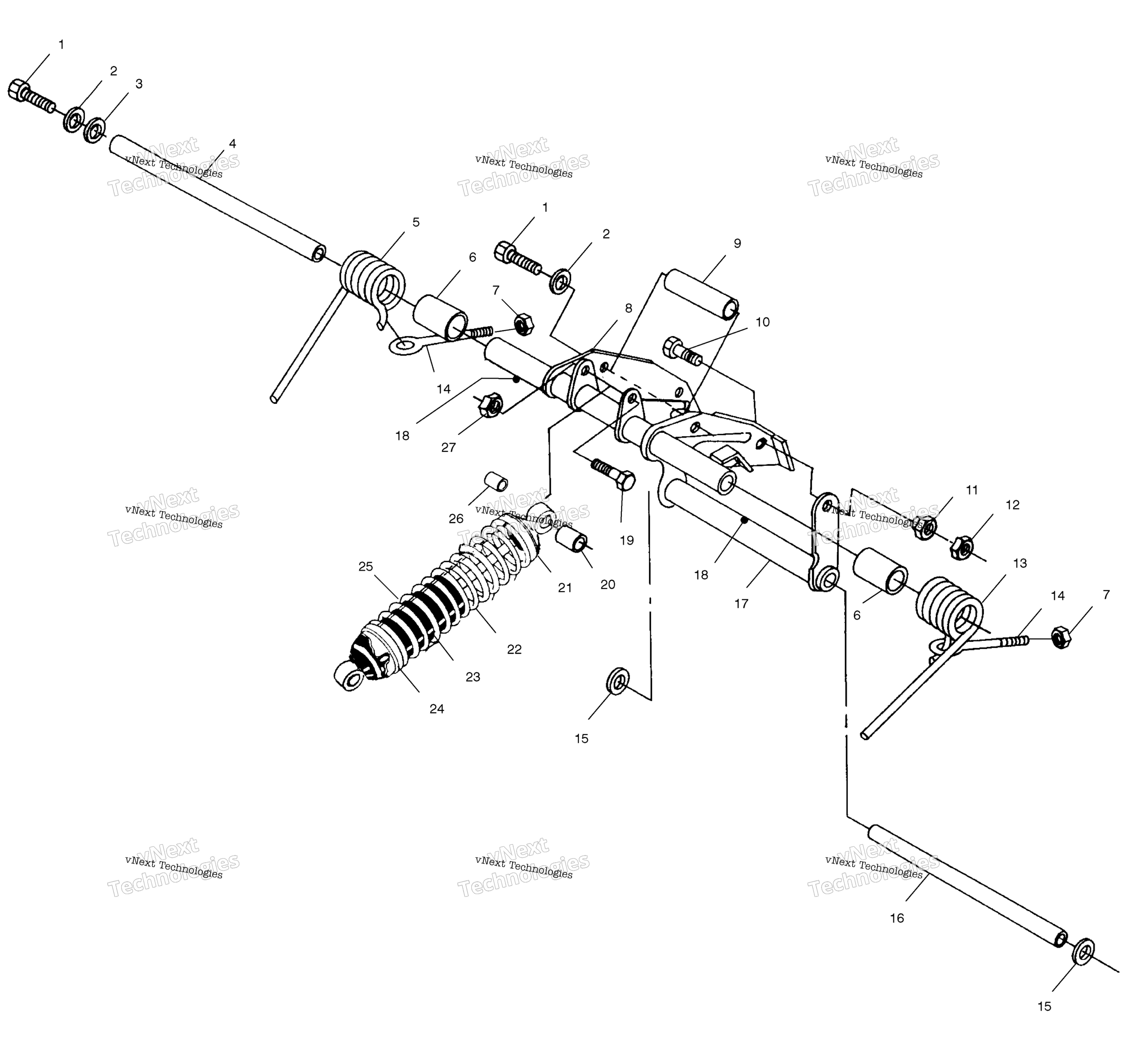 задний Torque Arm