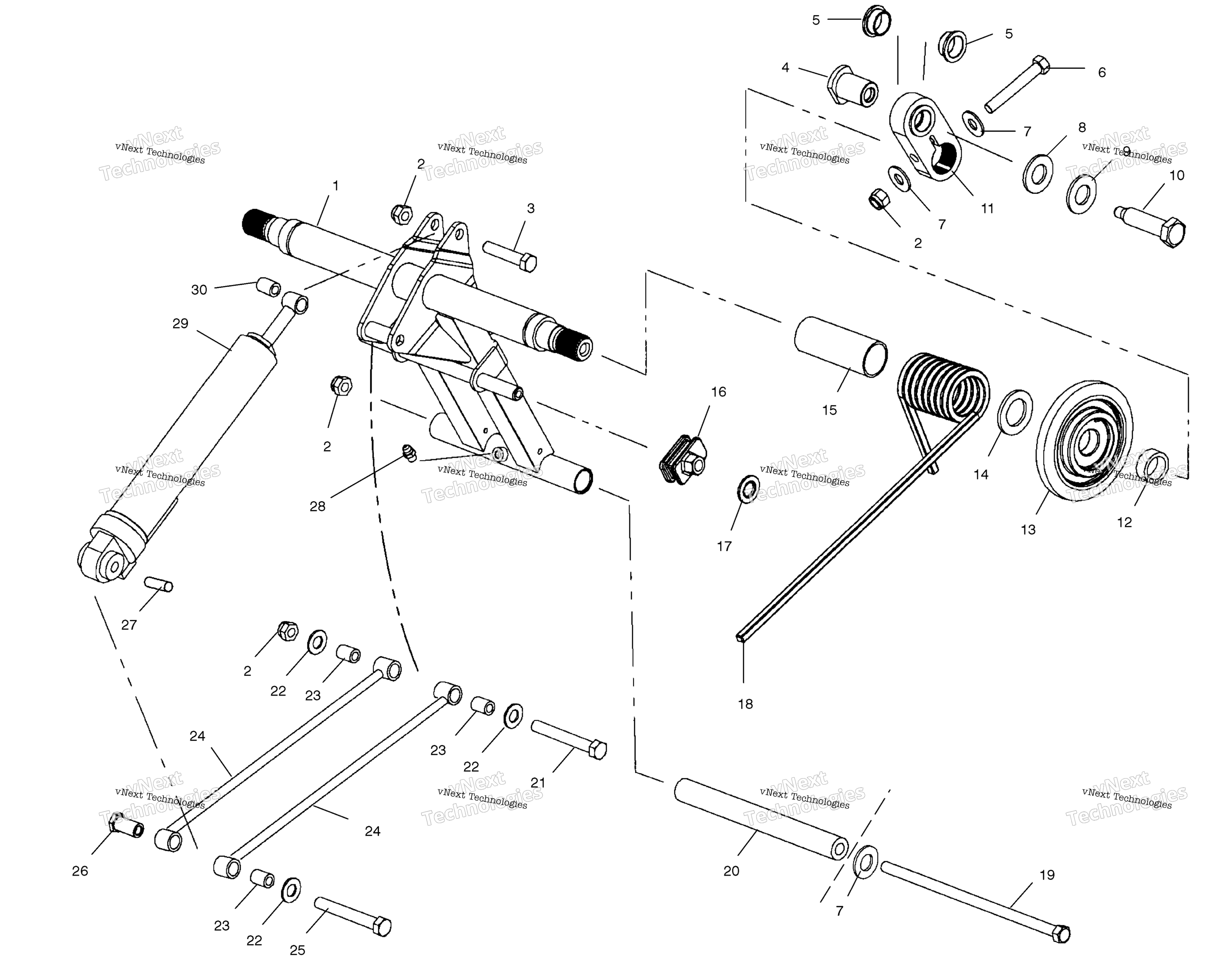 задний Torque Arm