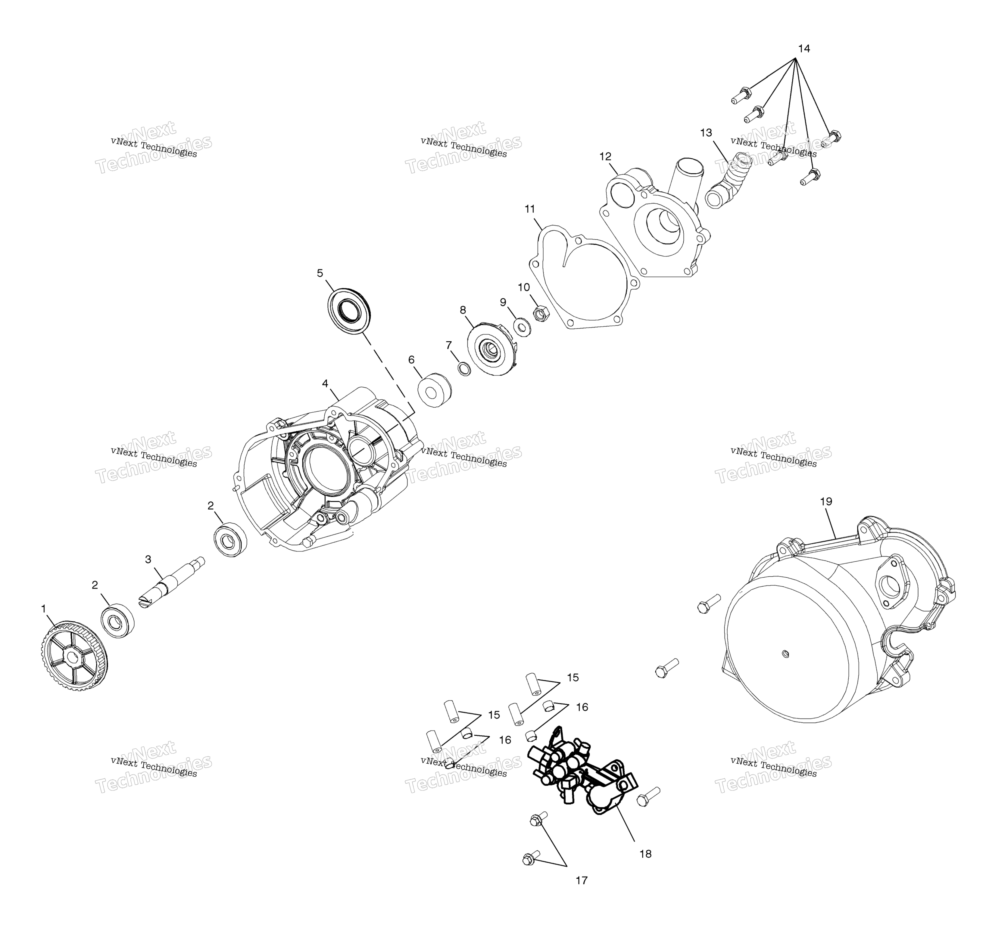 Система охлаждения Pump / Oil Pump S01np7as
