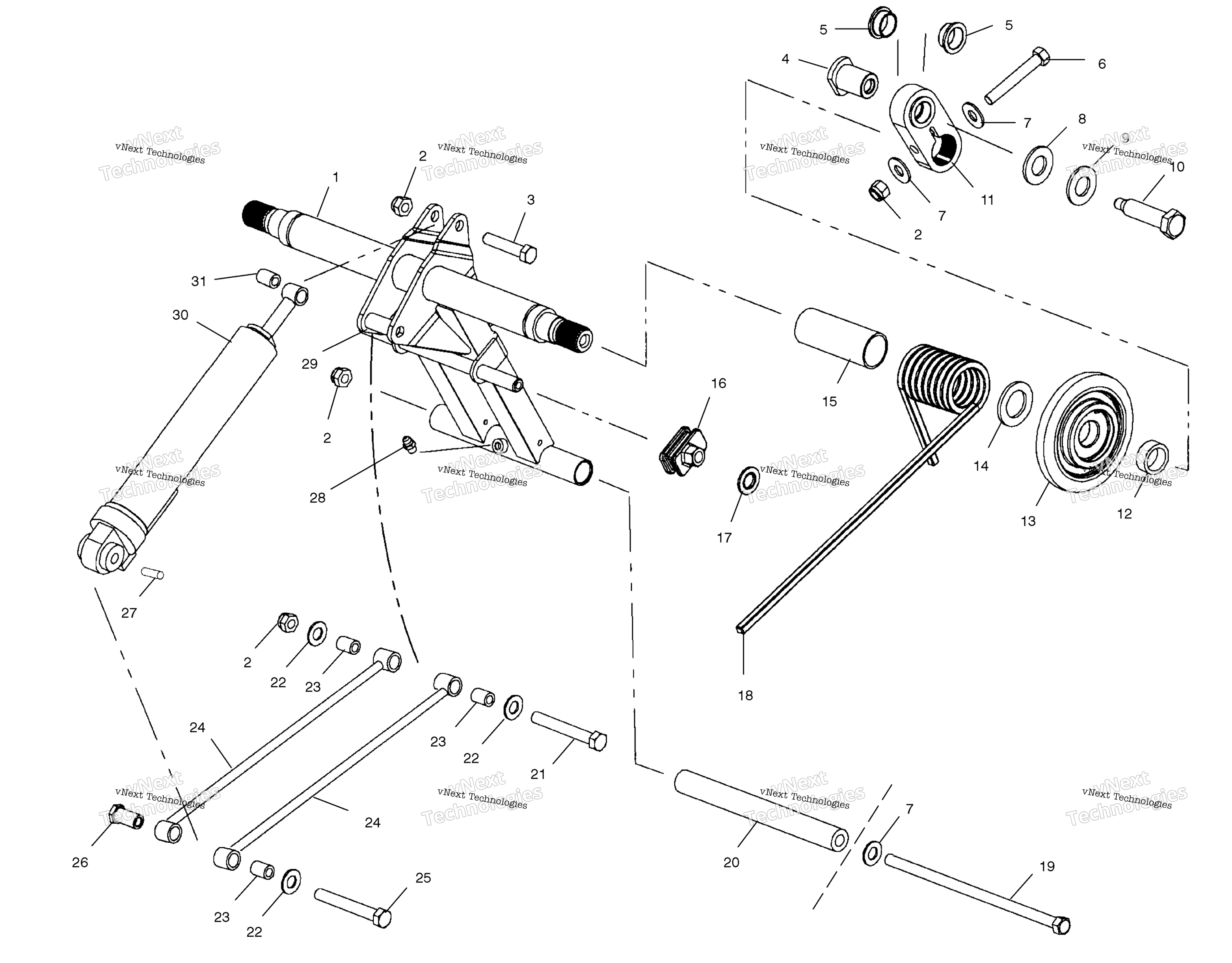 Задняя часть Torque Arm S01np7as