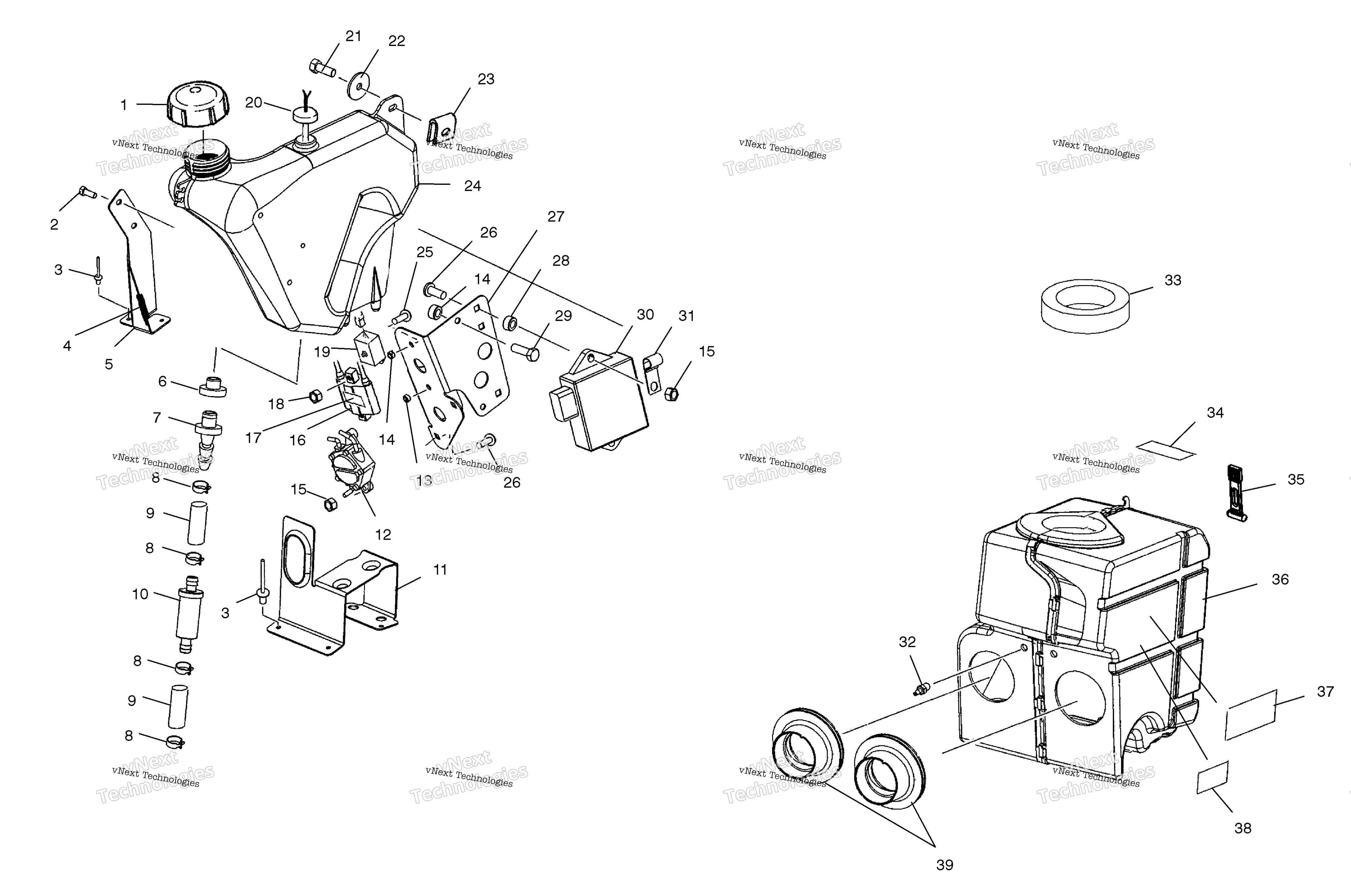 масляный Tank / Airbox