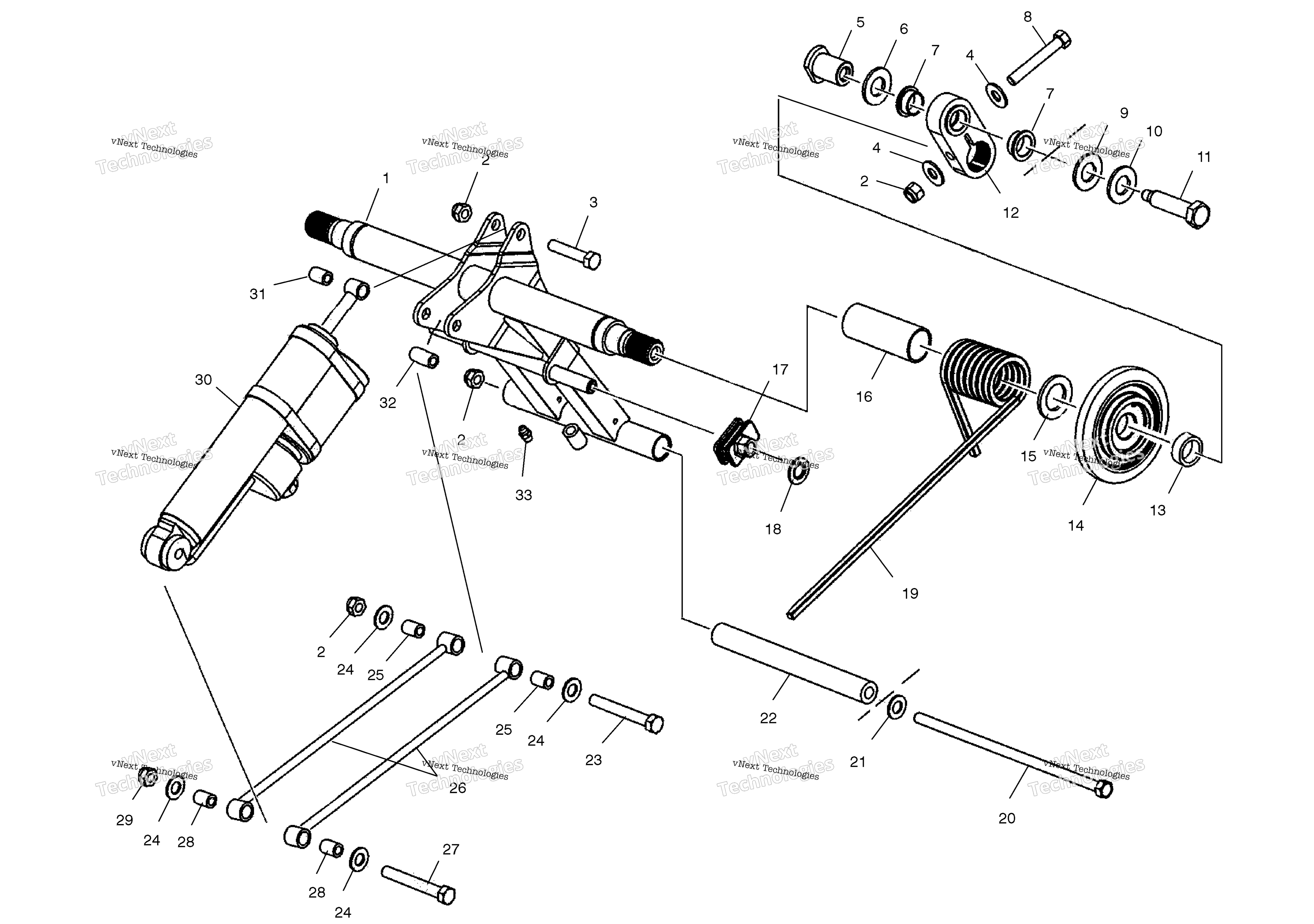 задний Torque Arm