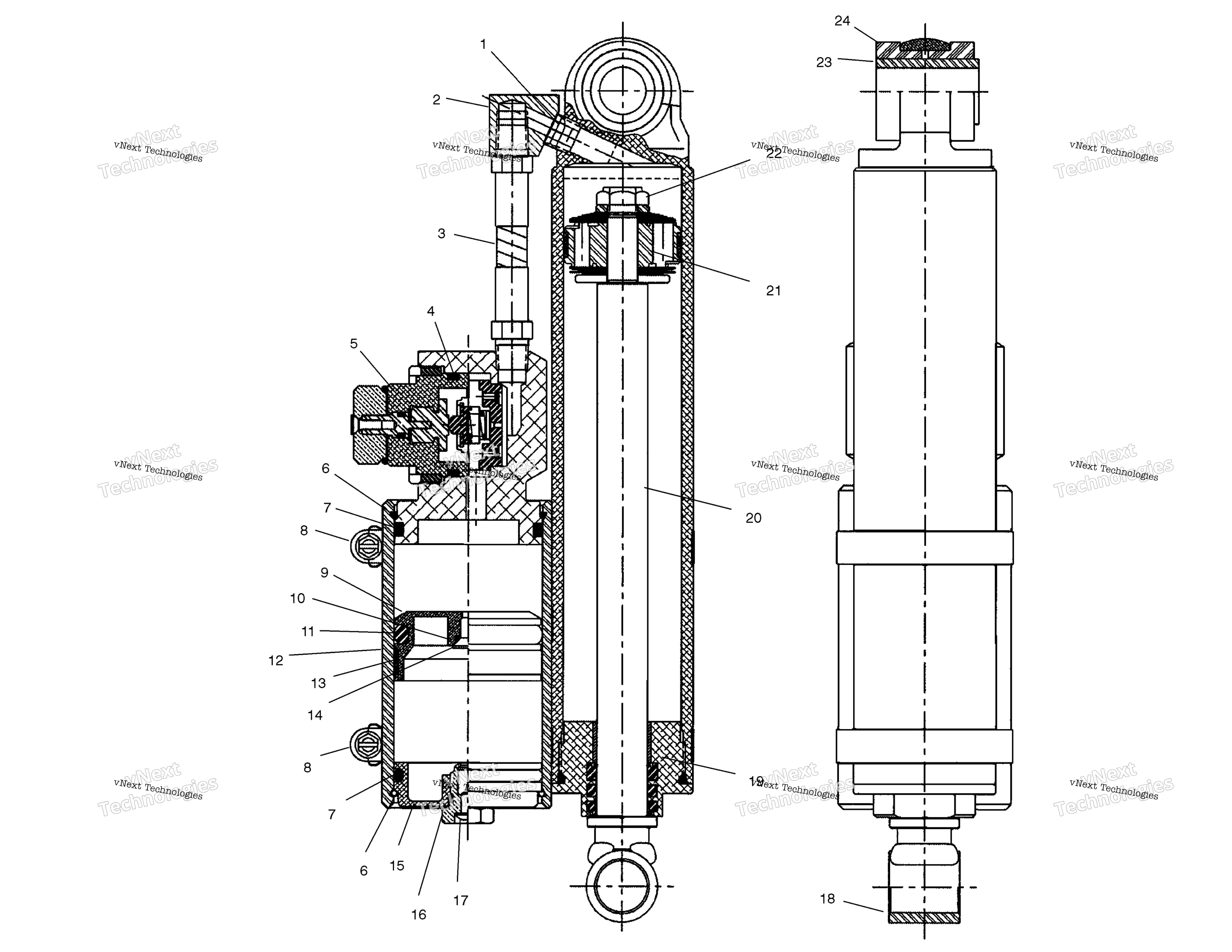 Ryde Fx задний Track Shock