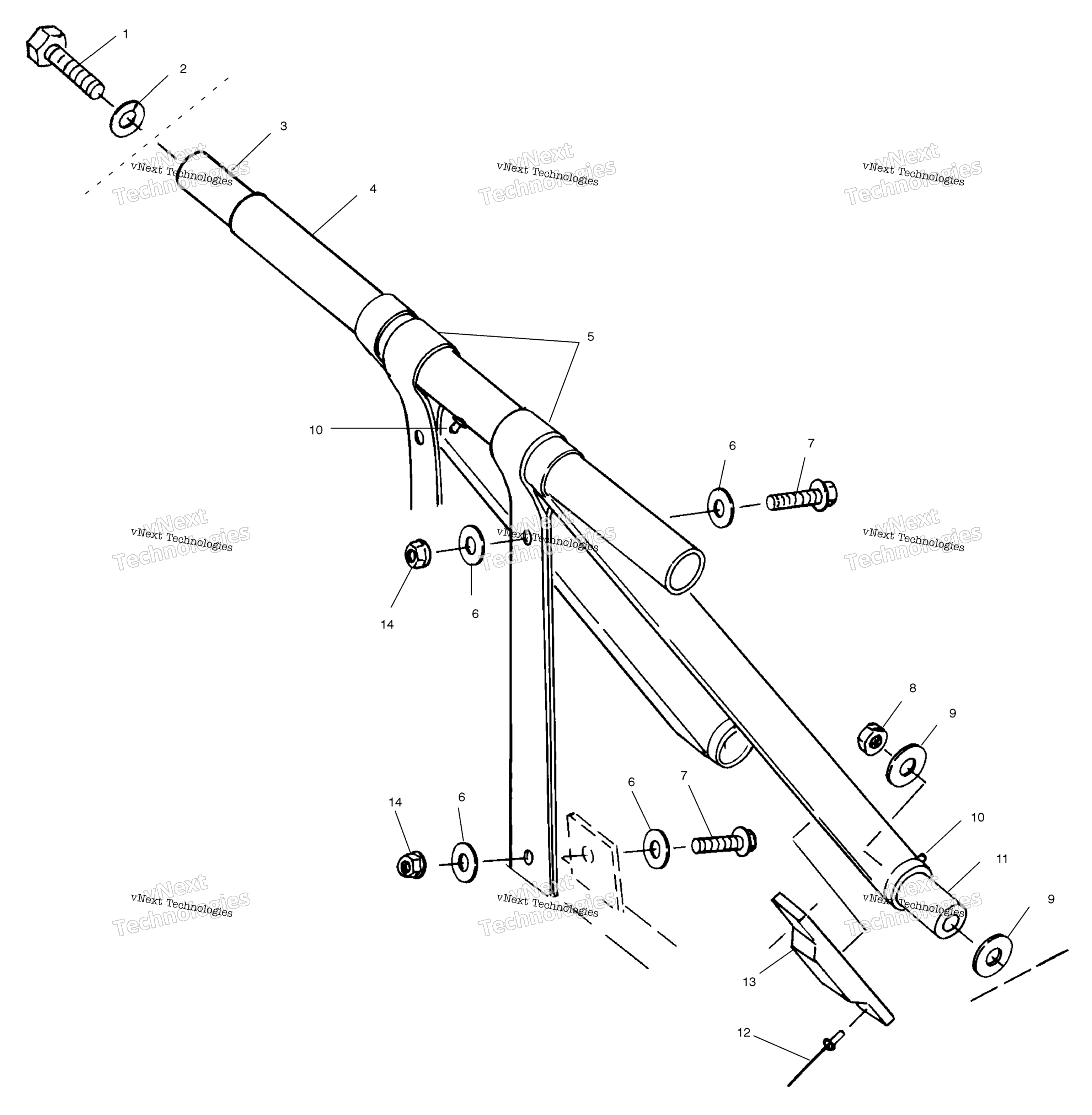 Передняя часть Torque Arm