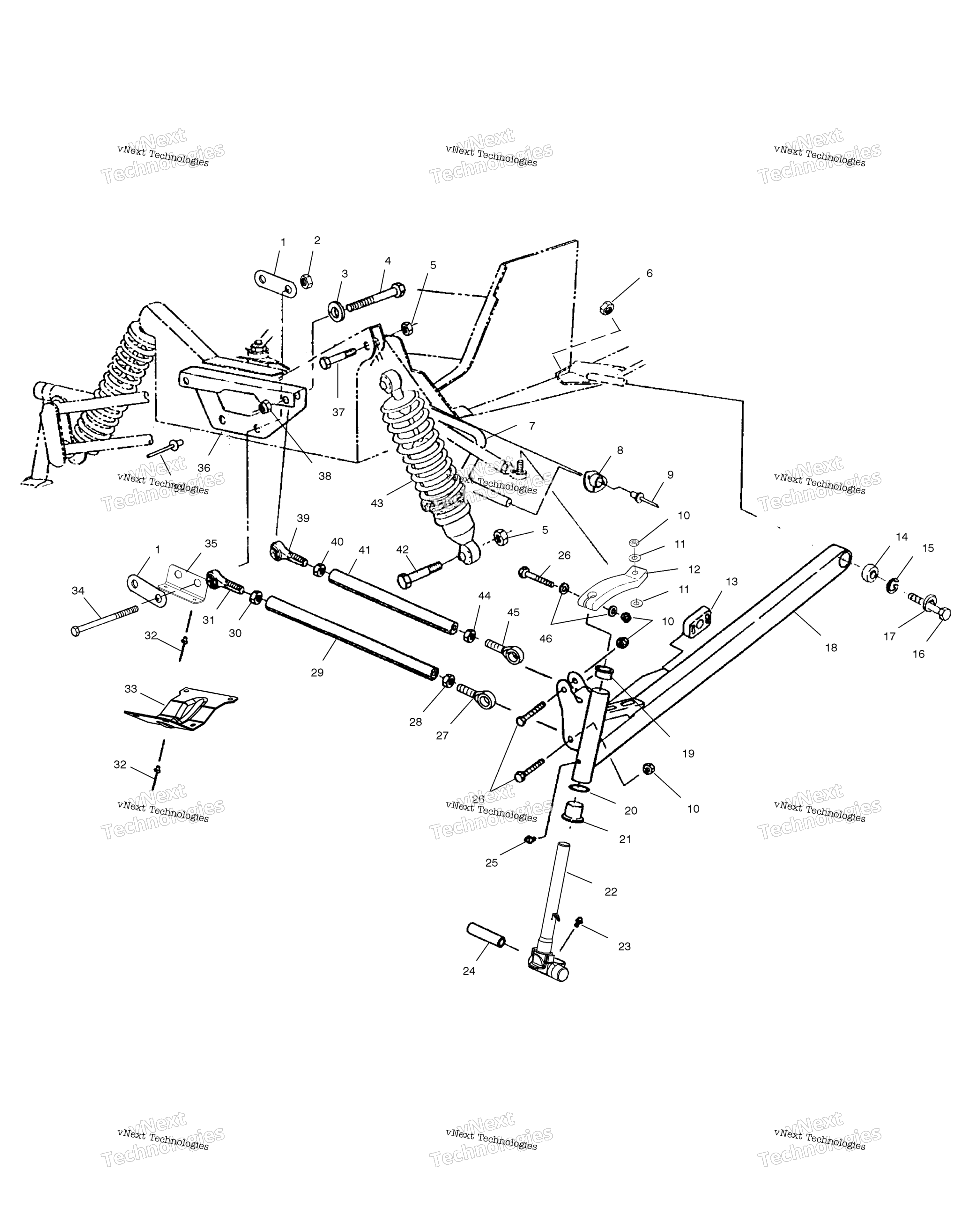Передняя часть Suspension S01sm8bsc