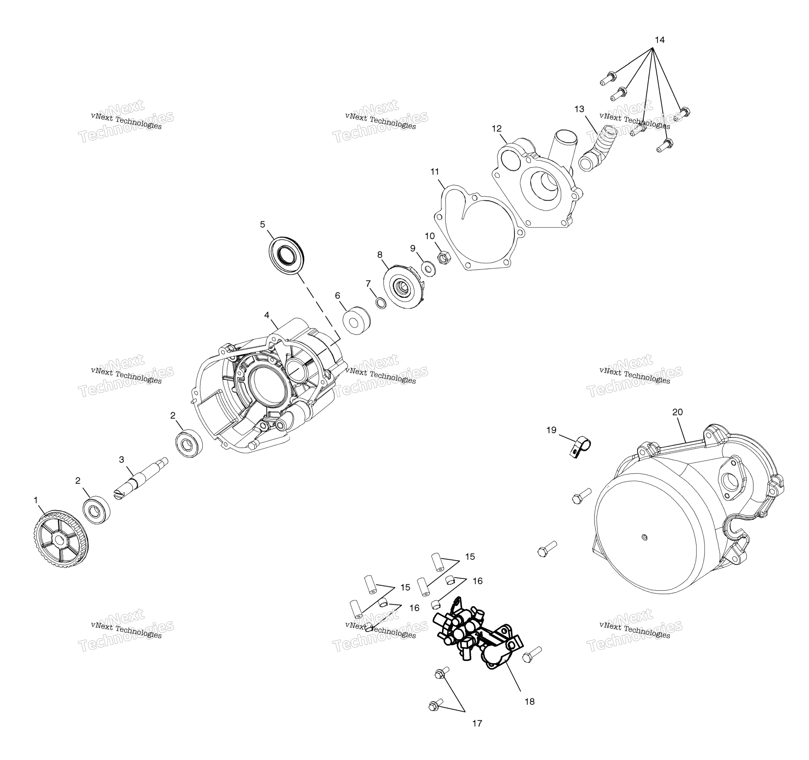 Система охлаждения Pump / Oil Pump S01sm8bsc