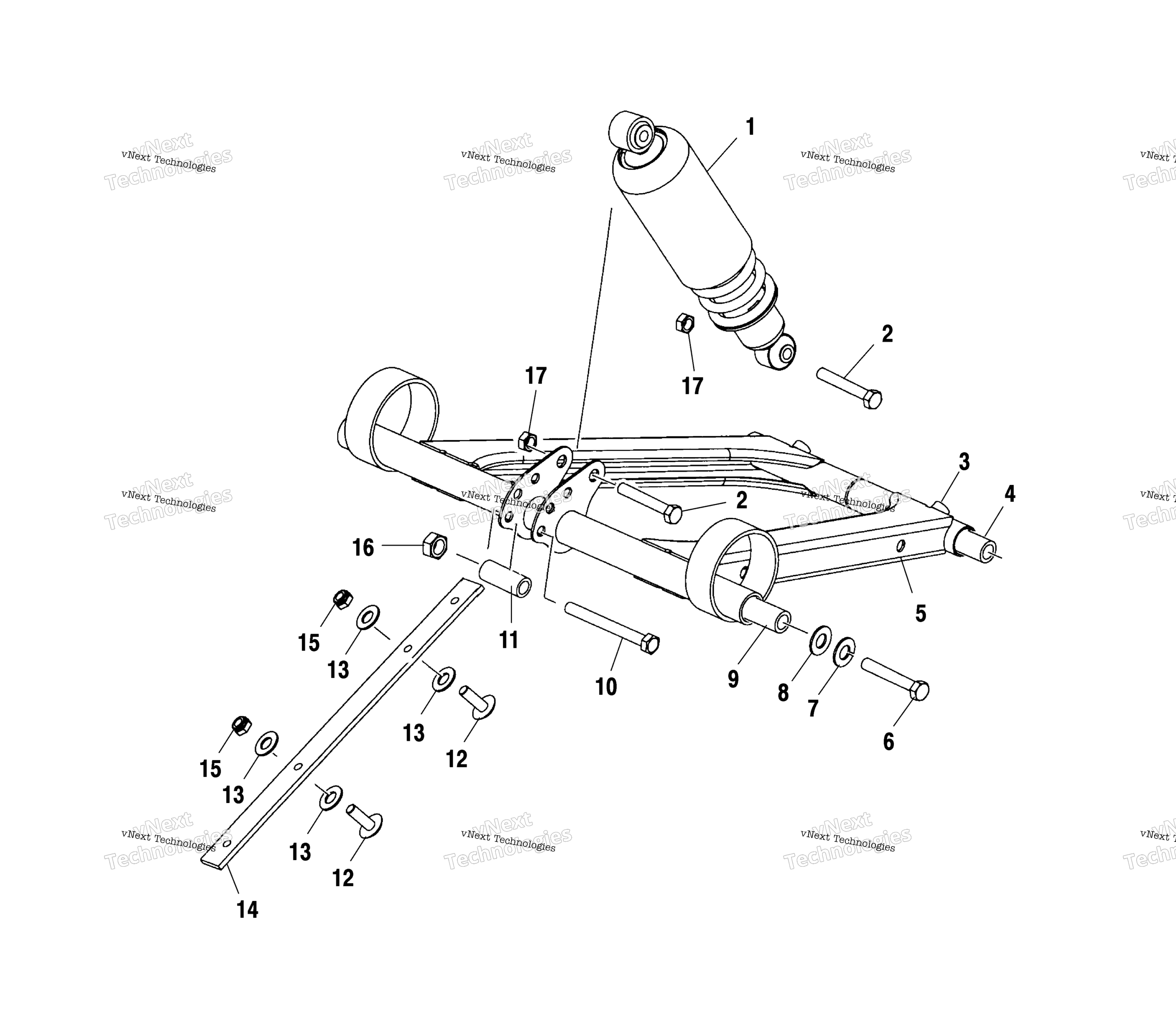 Передняя часть Torque Arm