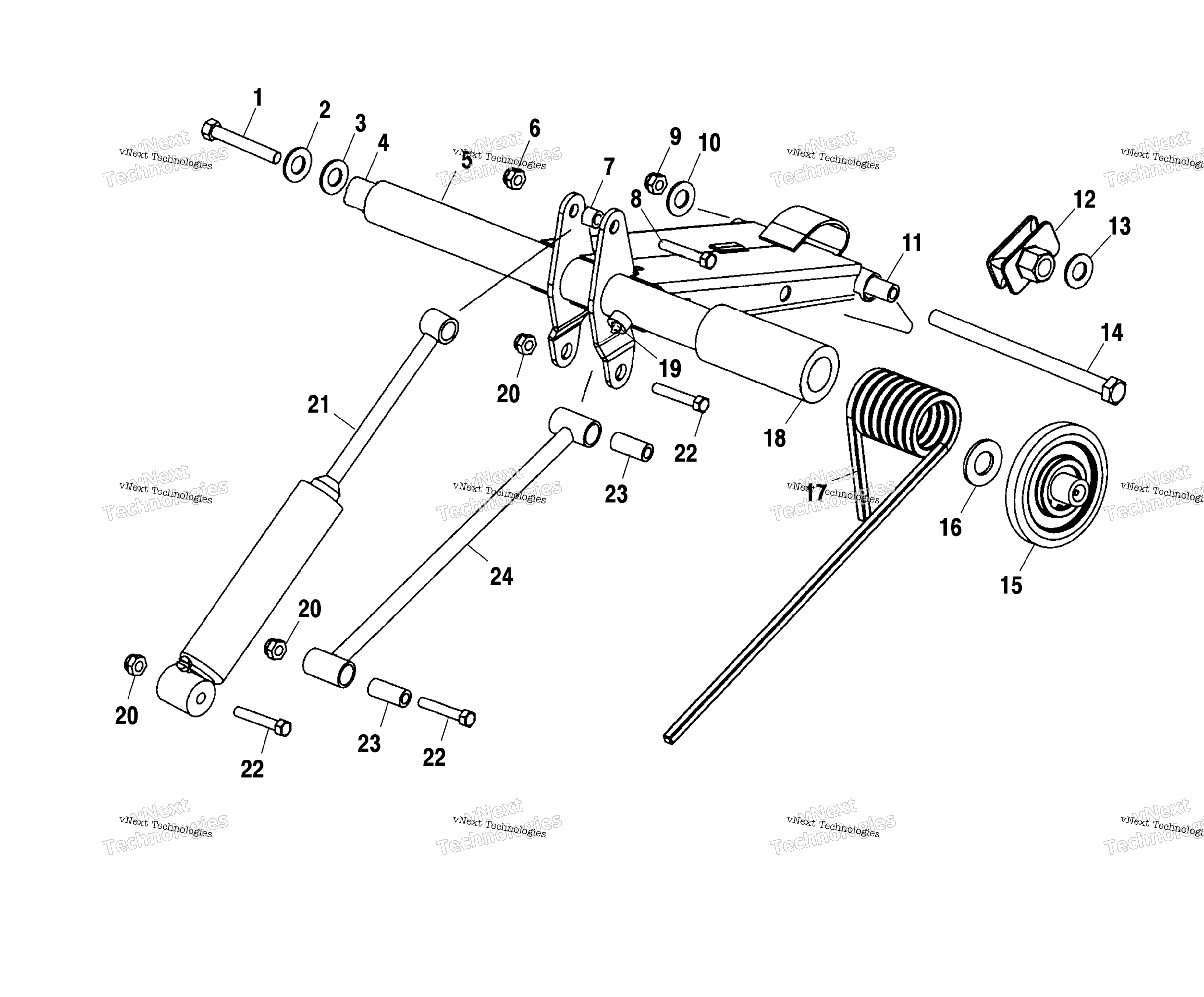 задний Torque Arm