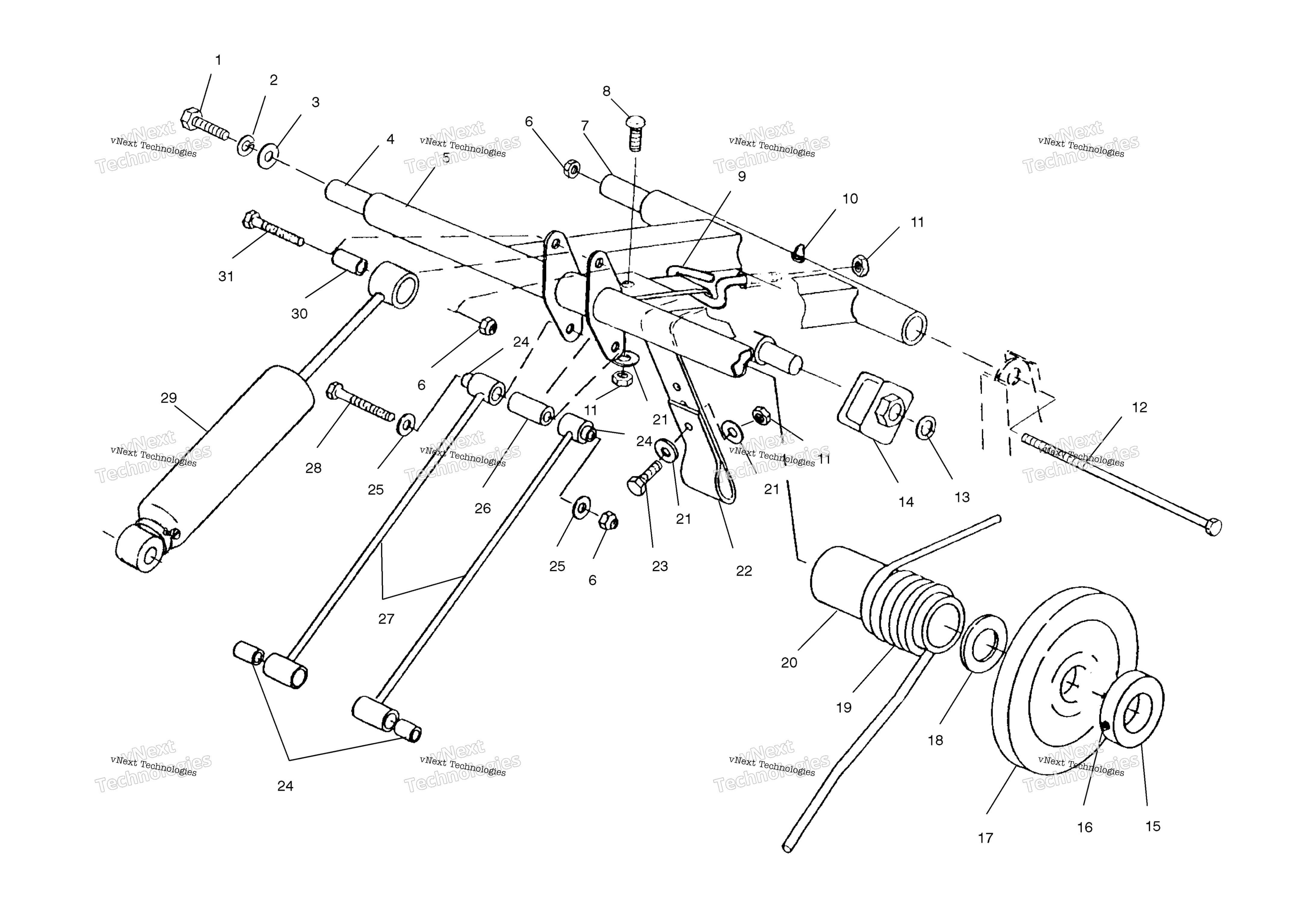 задний Torque Arm