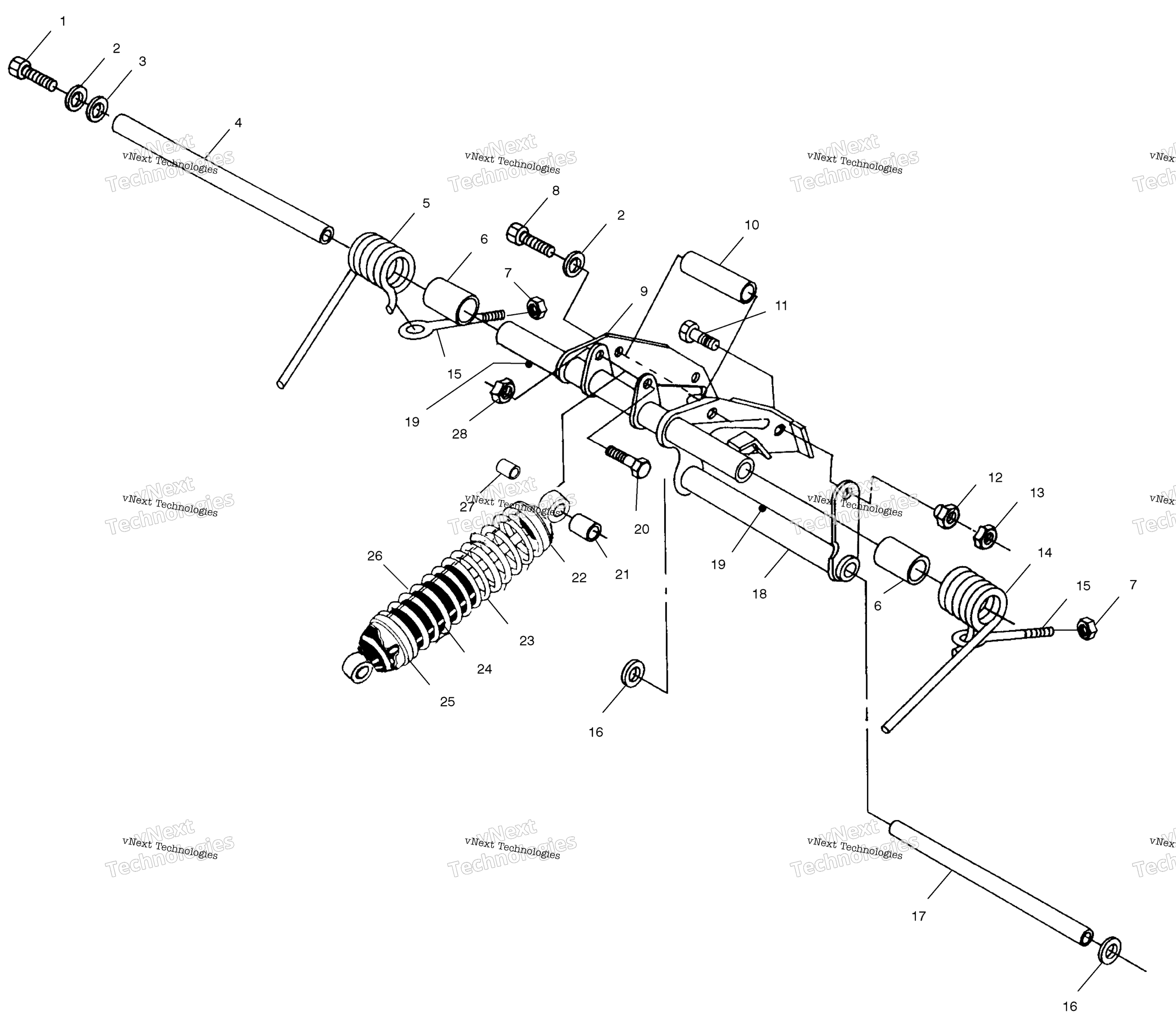 задний Torque Arm