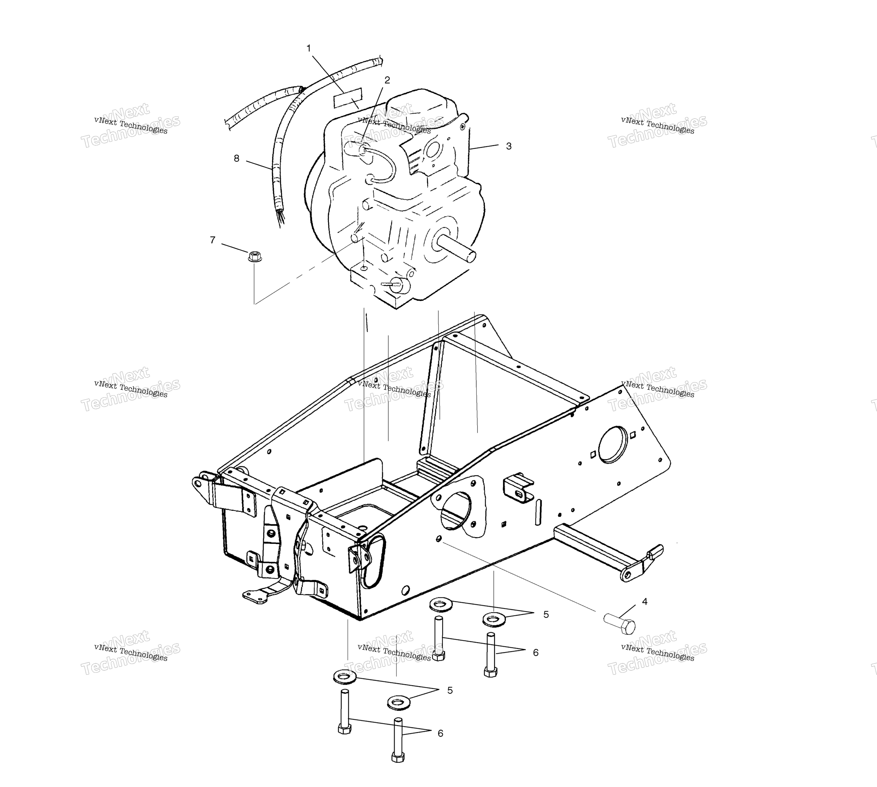 Двигатель Mounting