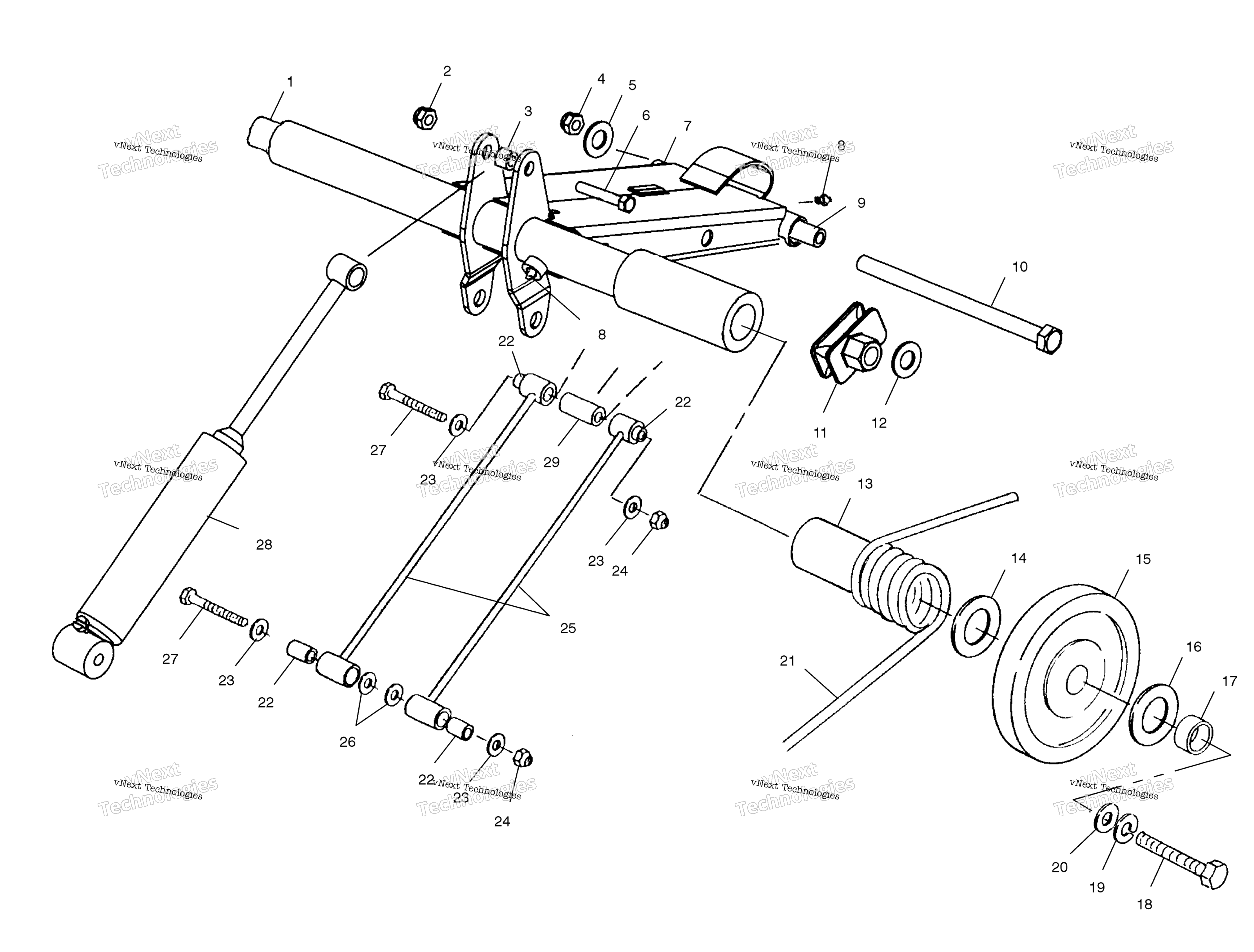 задний Torque Arm