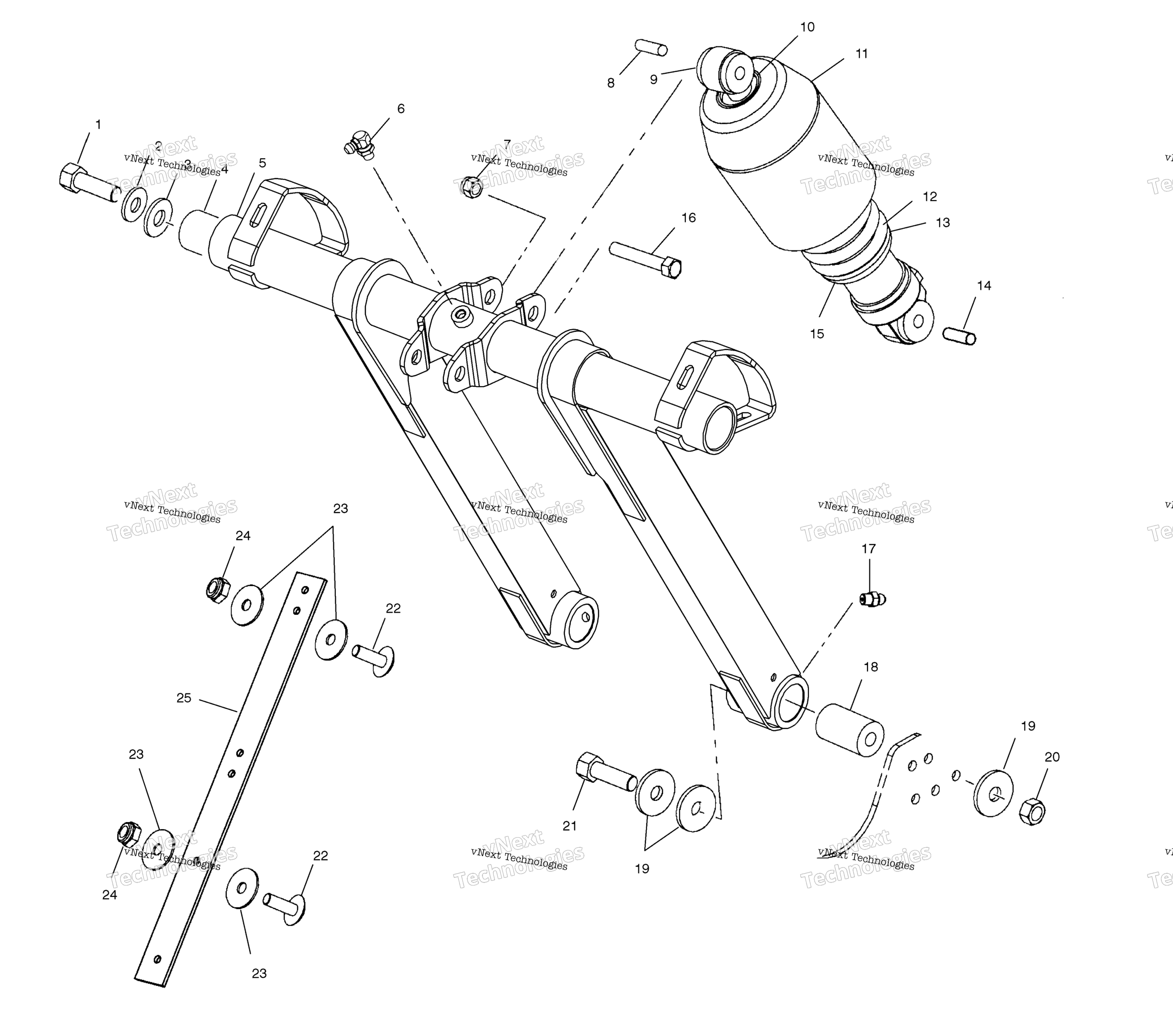 Передняя часть Torque Arm
