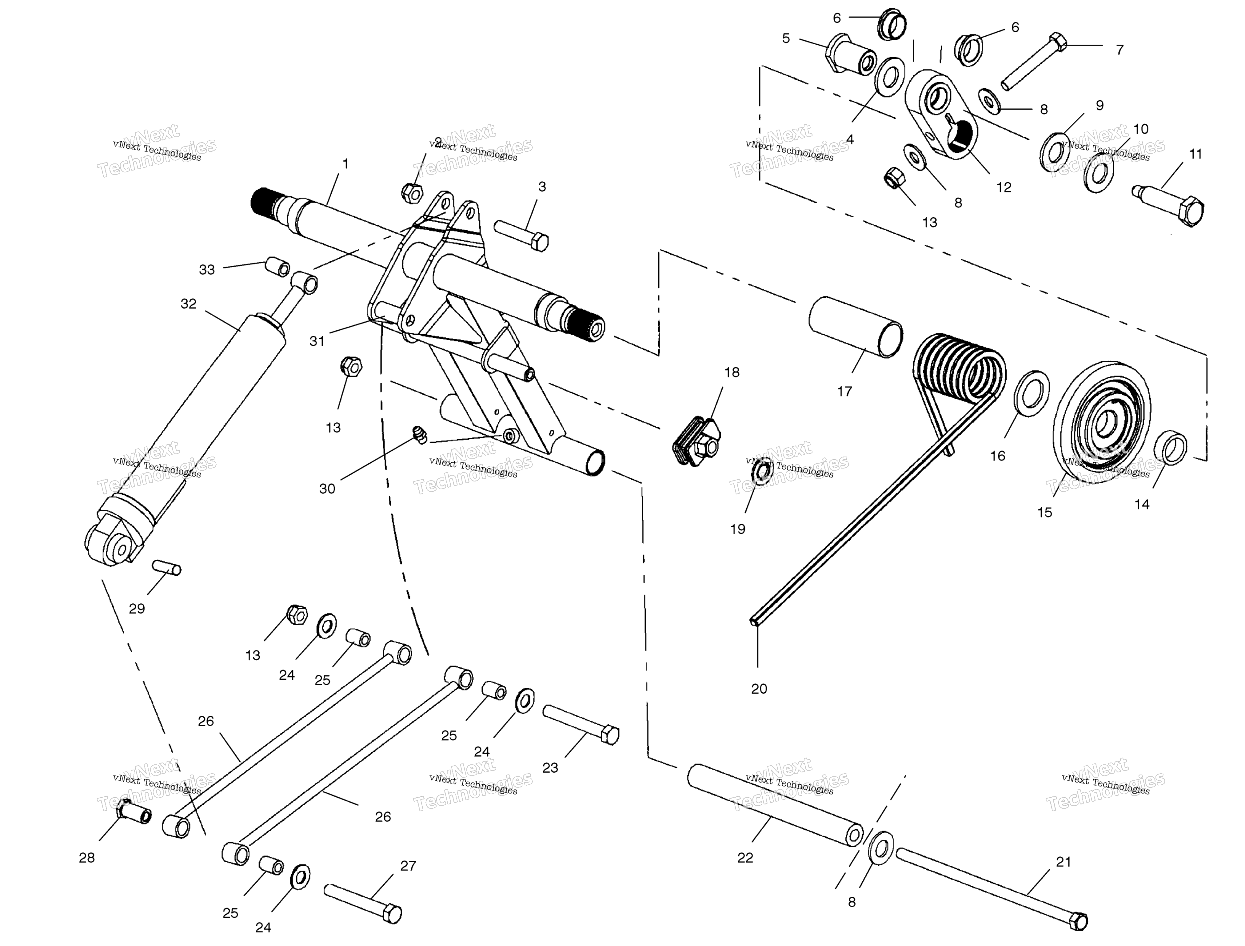 задний Torque Arm