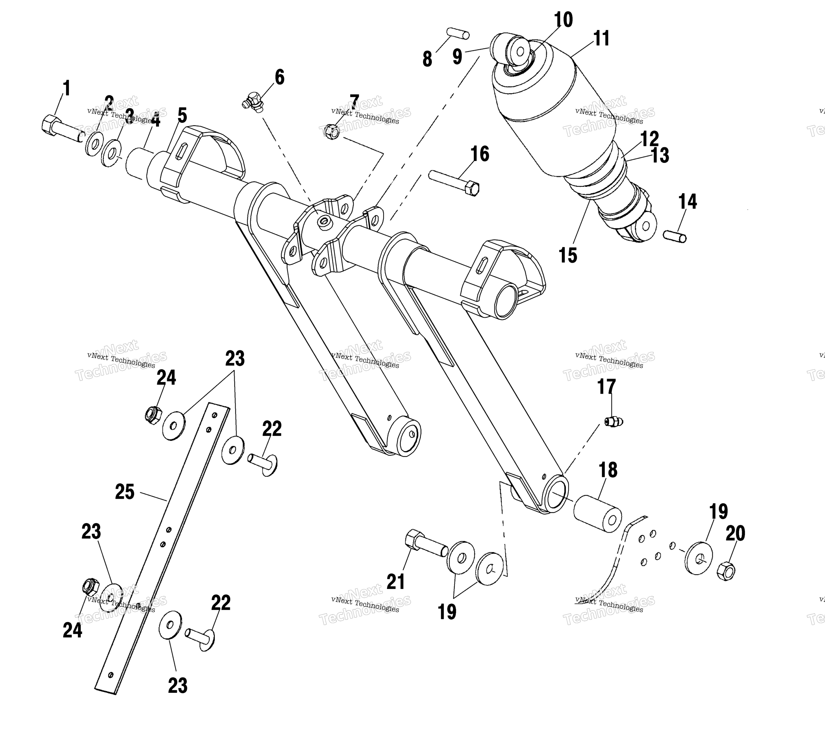 Передняя часть Torque Arm
