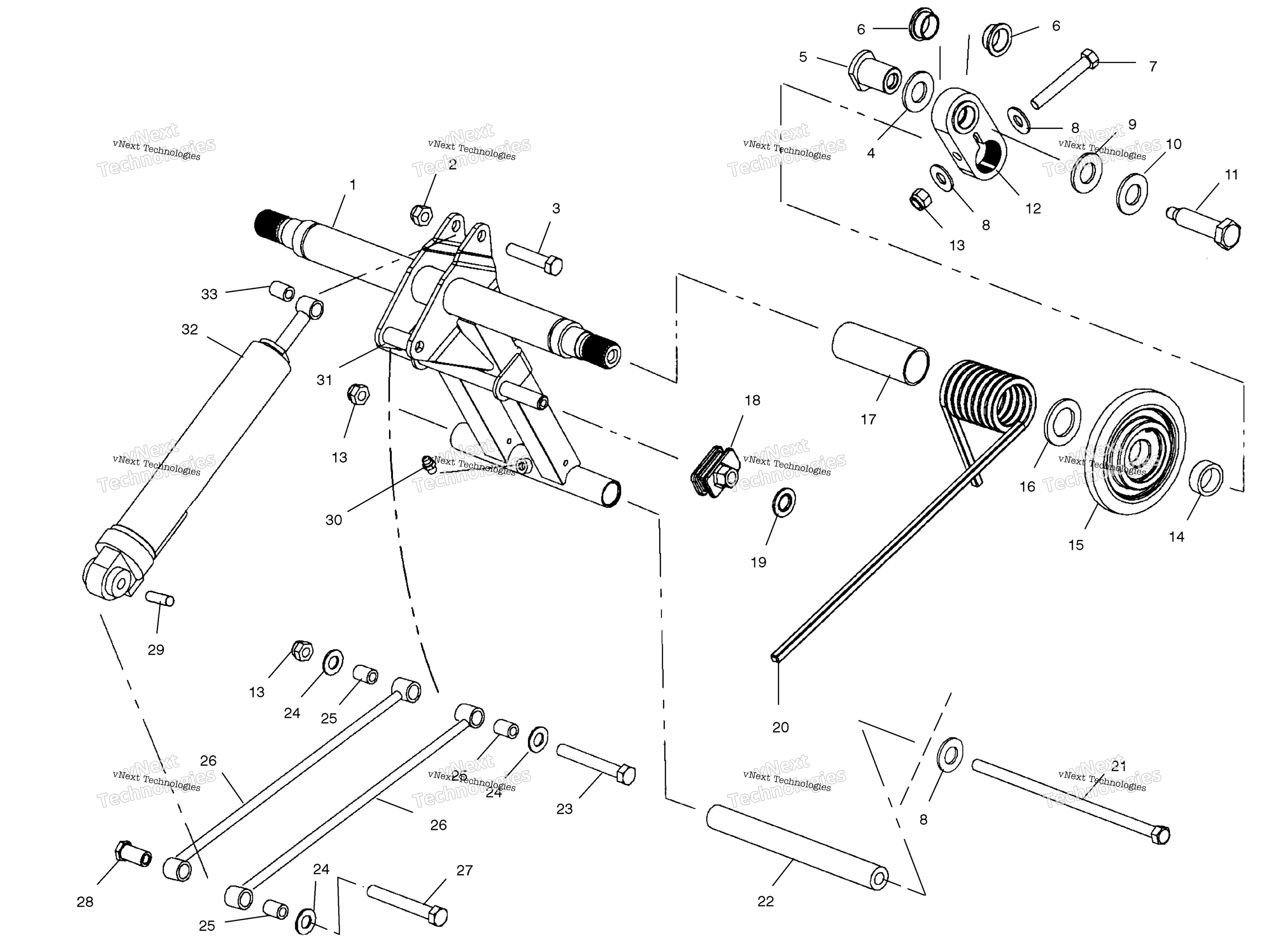 задний Torque Arm