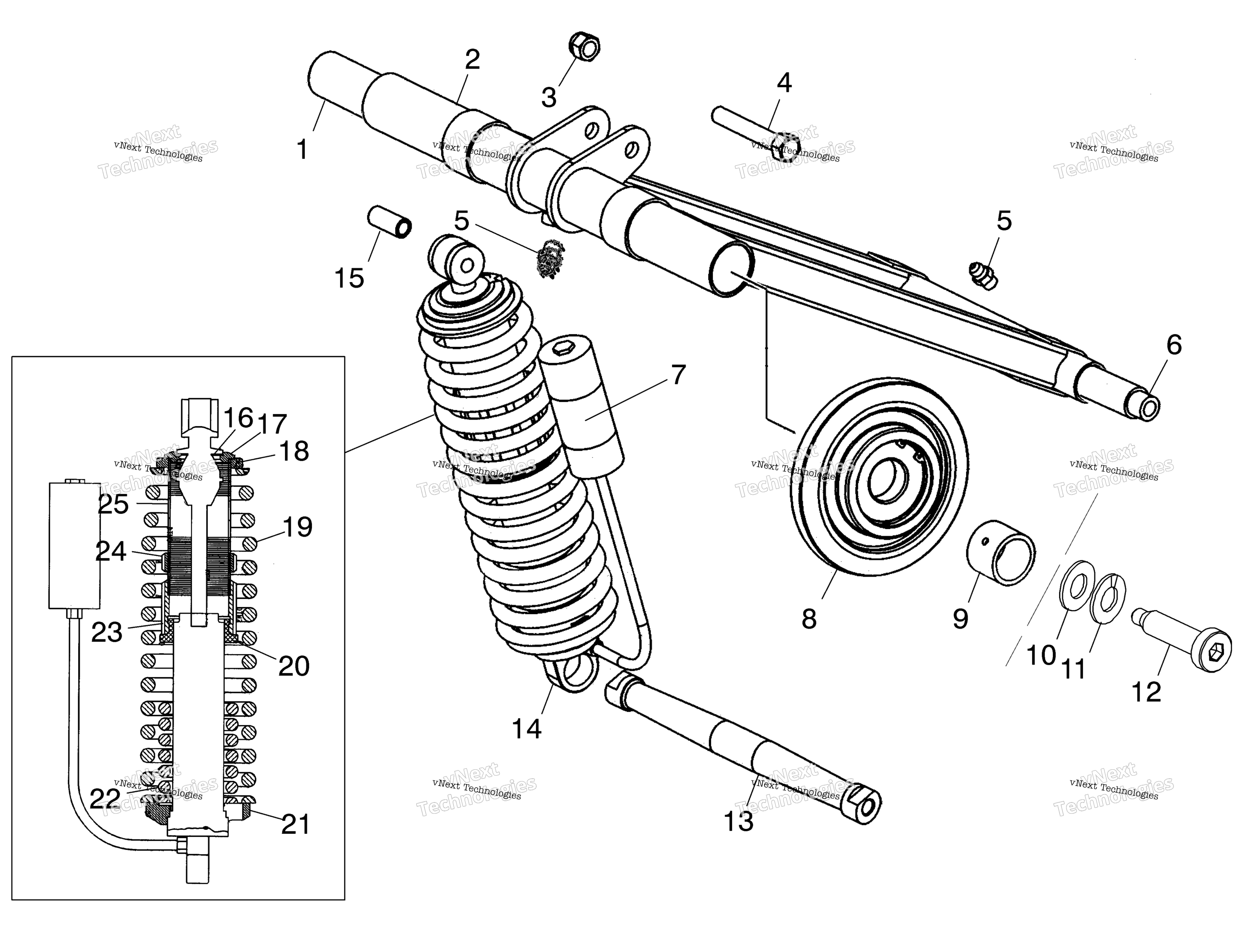 задний Torque Arm