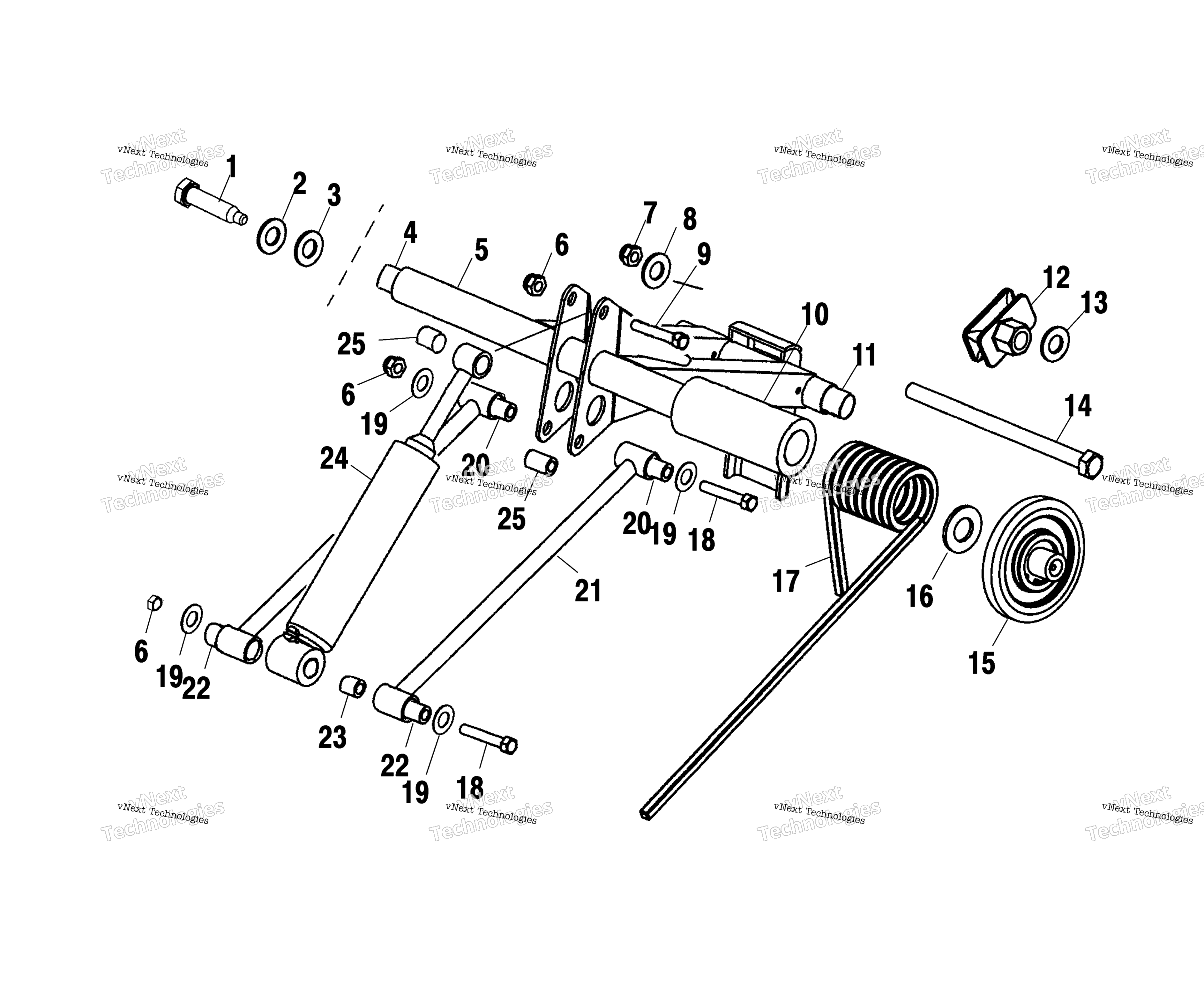 Задняя часть Torque Arm /Csa