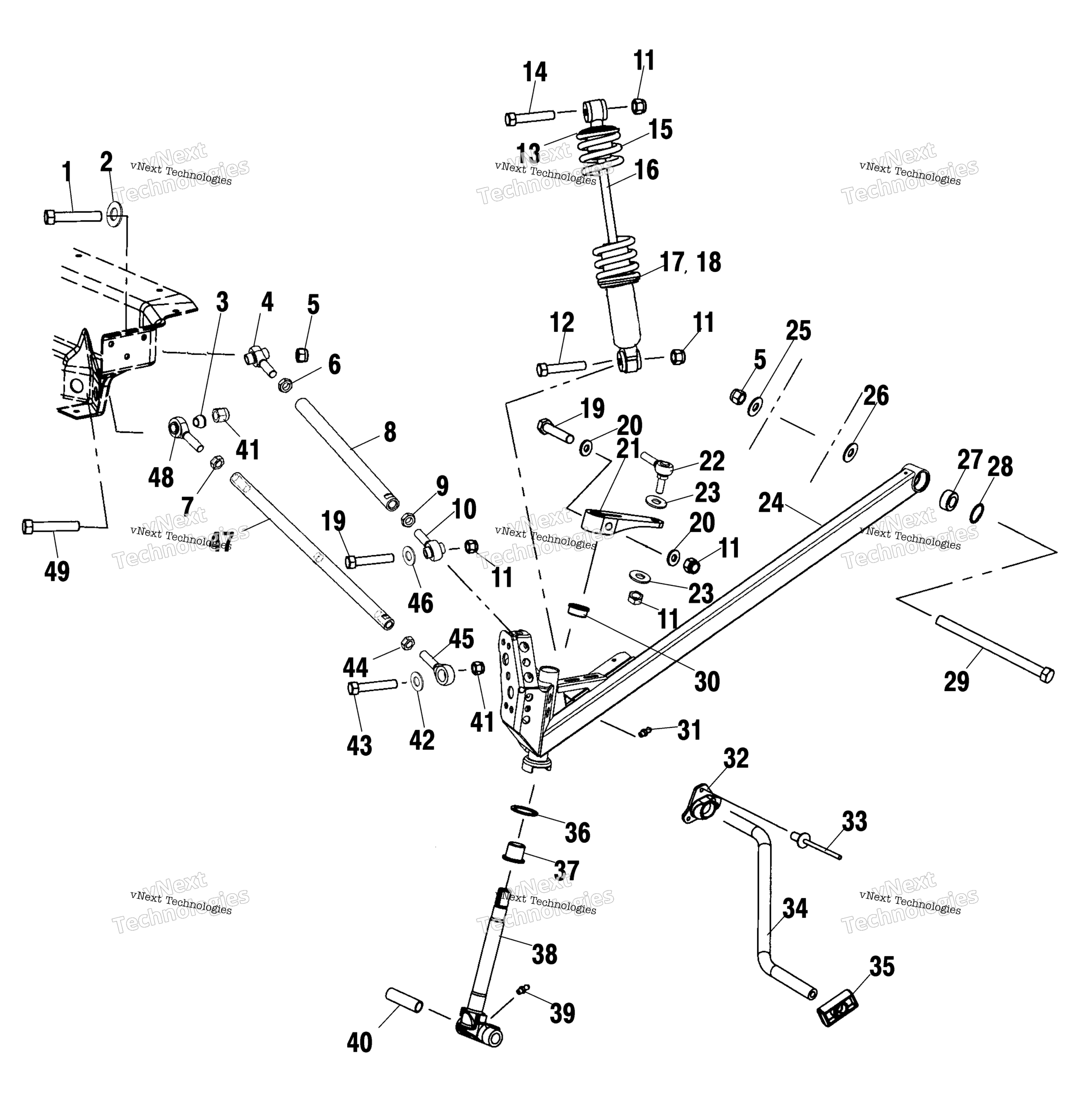 Передняя часть Suspension S02nk8cs/Csa
