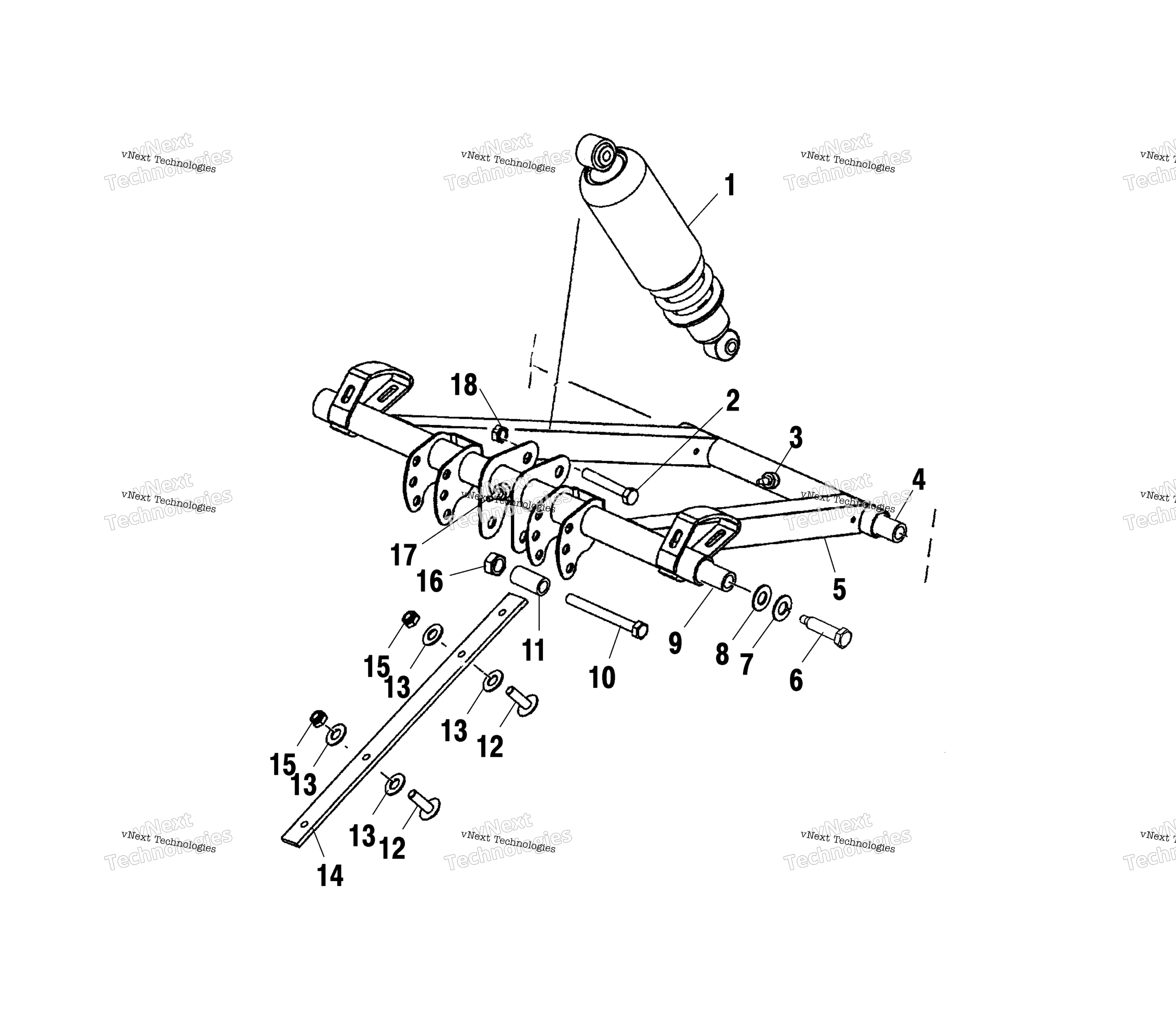 Передняя часть Torque Arm S02nl8cs/Csa