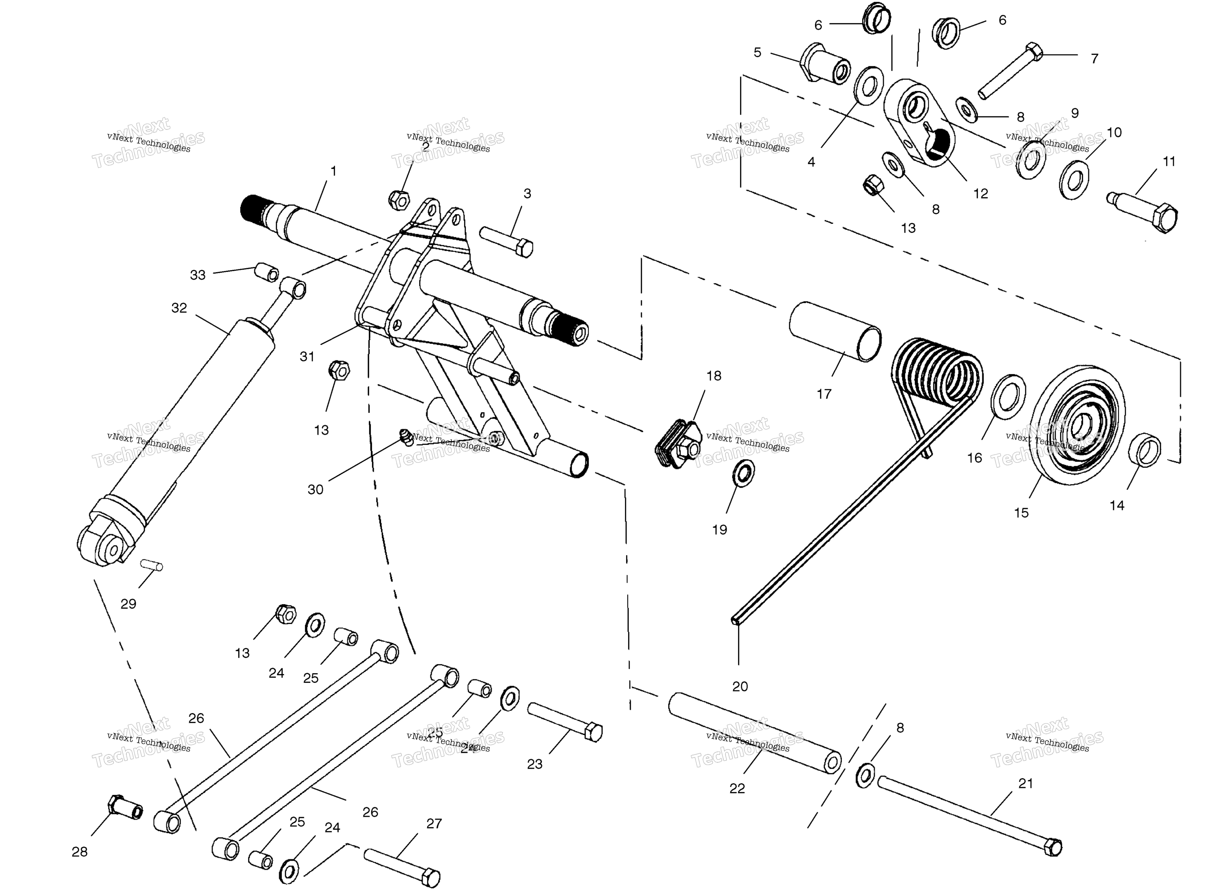 Задняя часть Torque Arm /Sb