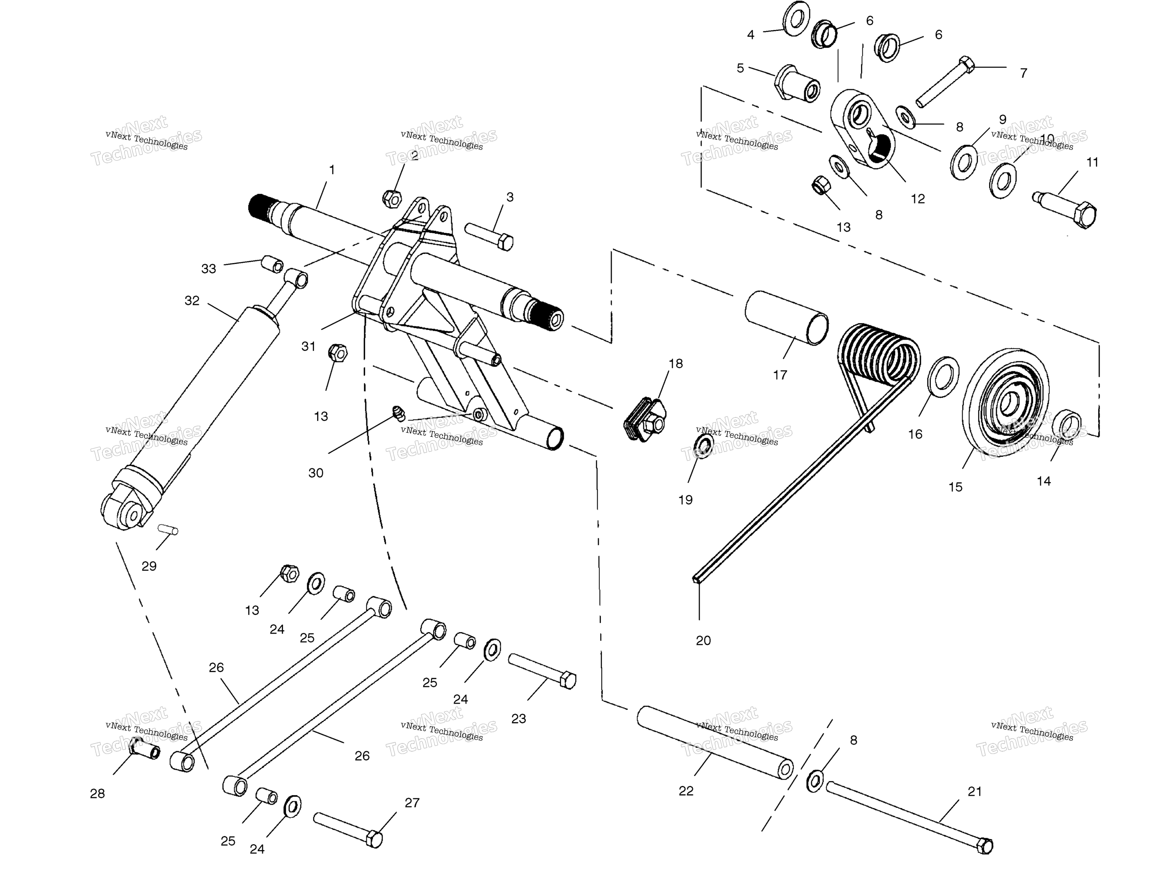 Задняя часть Torque Arm /Csb