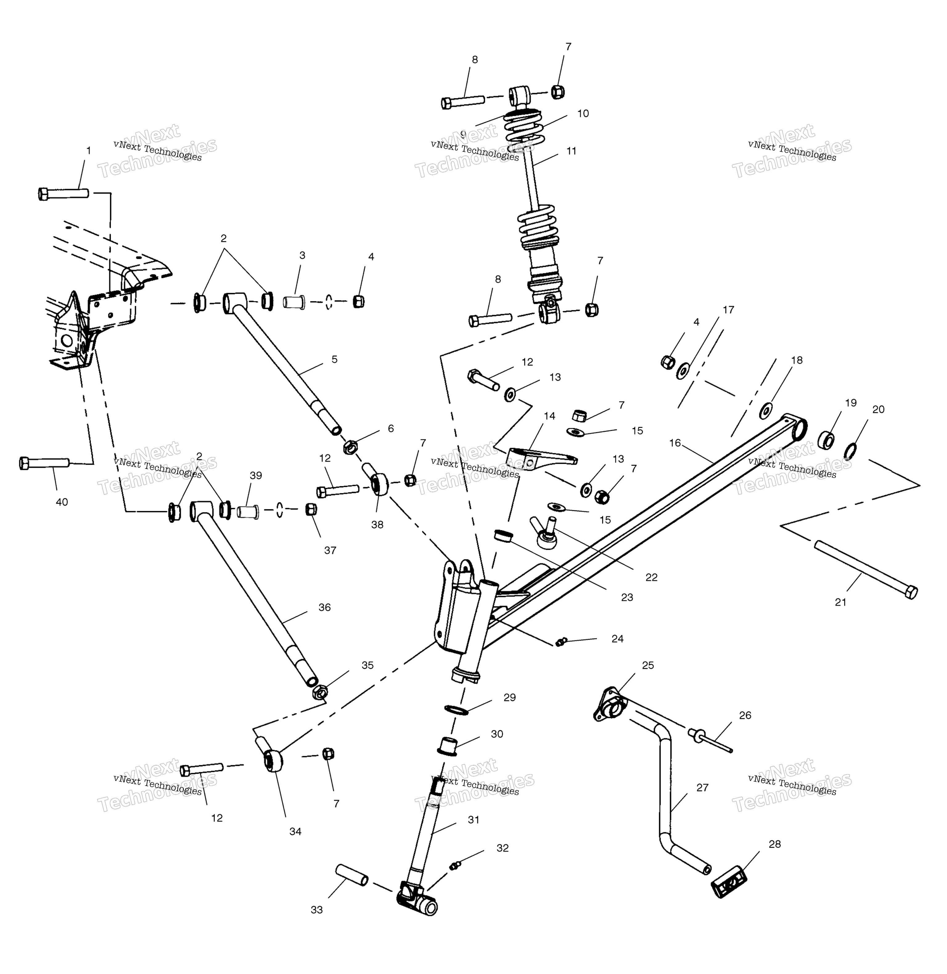 Передняя часть Suspension S02ne8cs/S02np8cs/Csa/Csb