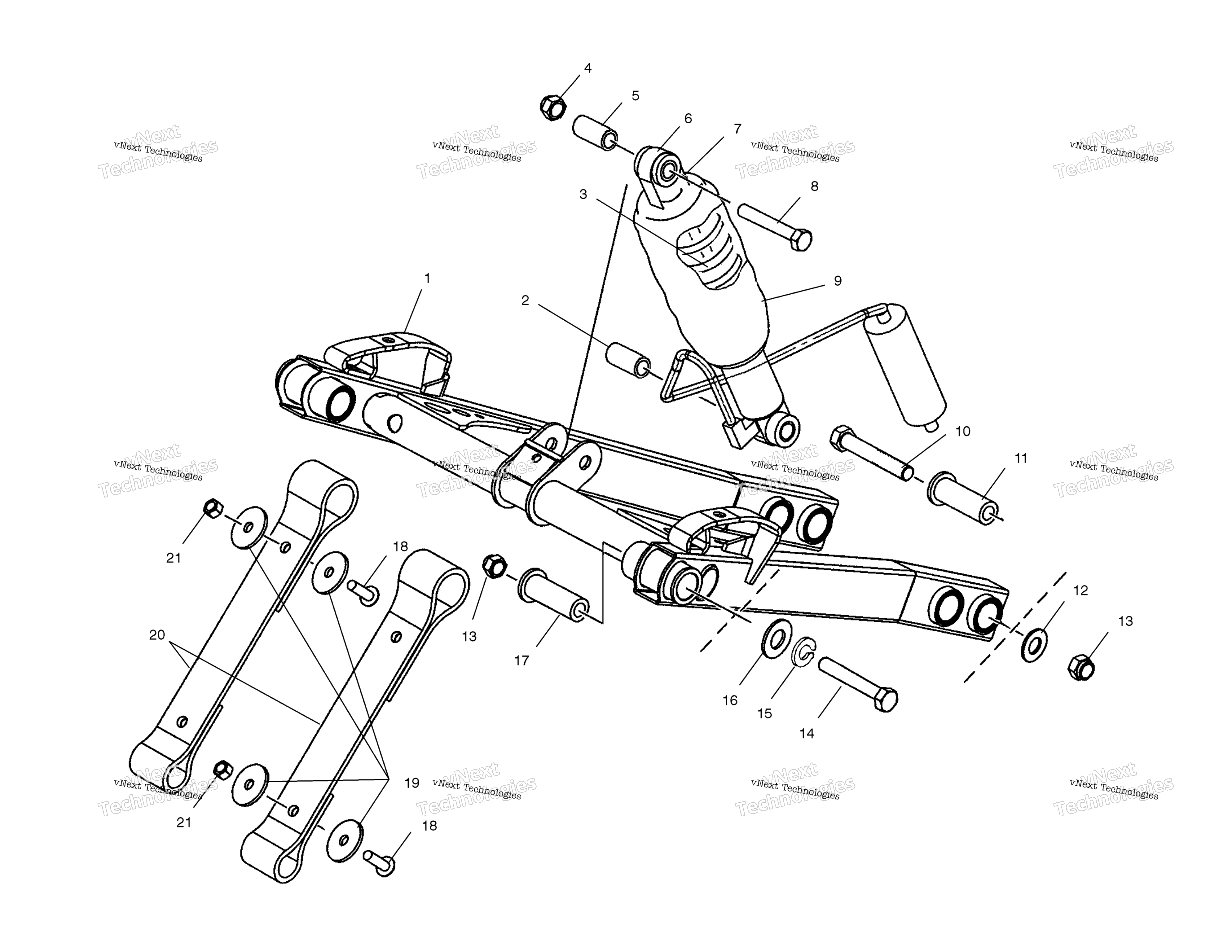 Передняя часть Torque Arm