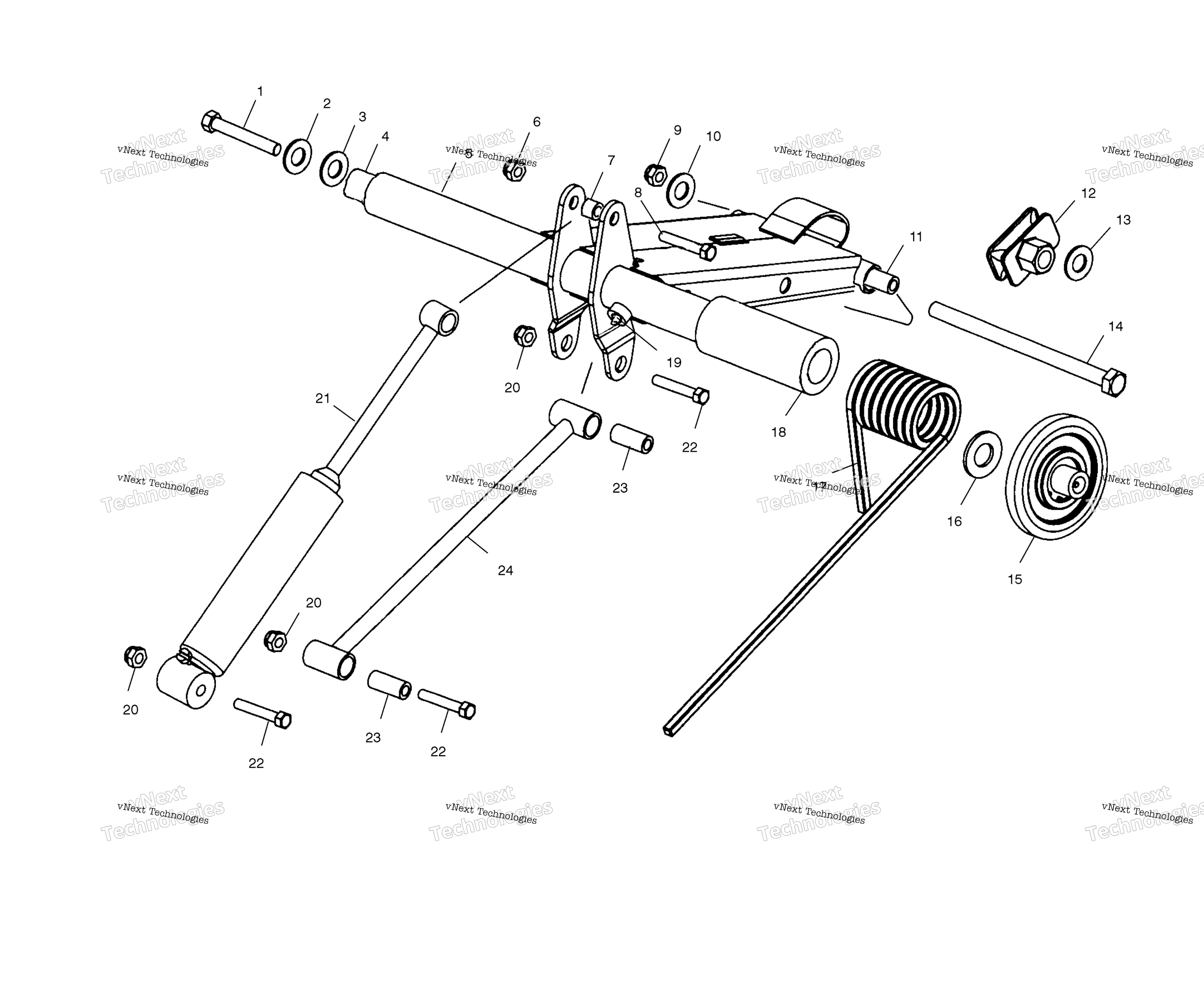 задний Torque Arm