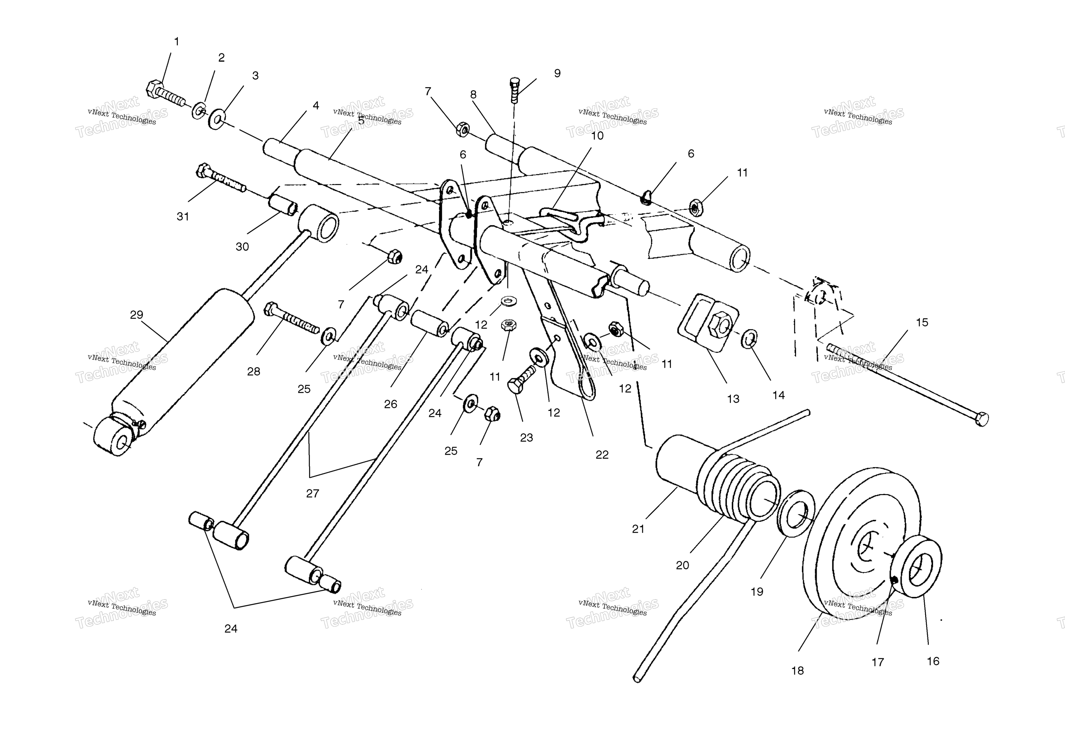 задний Torque Arm