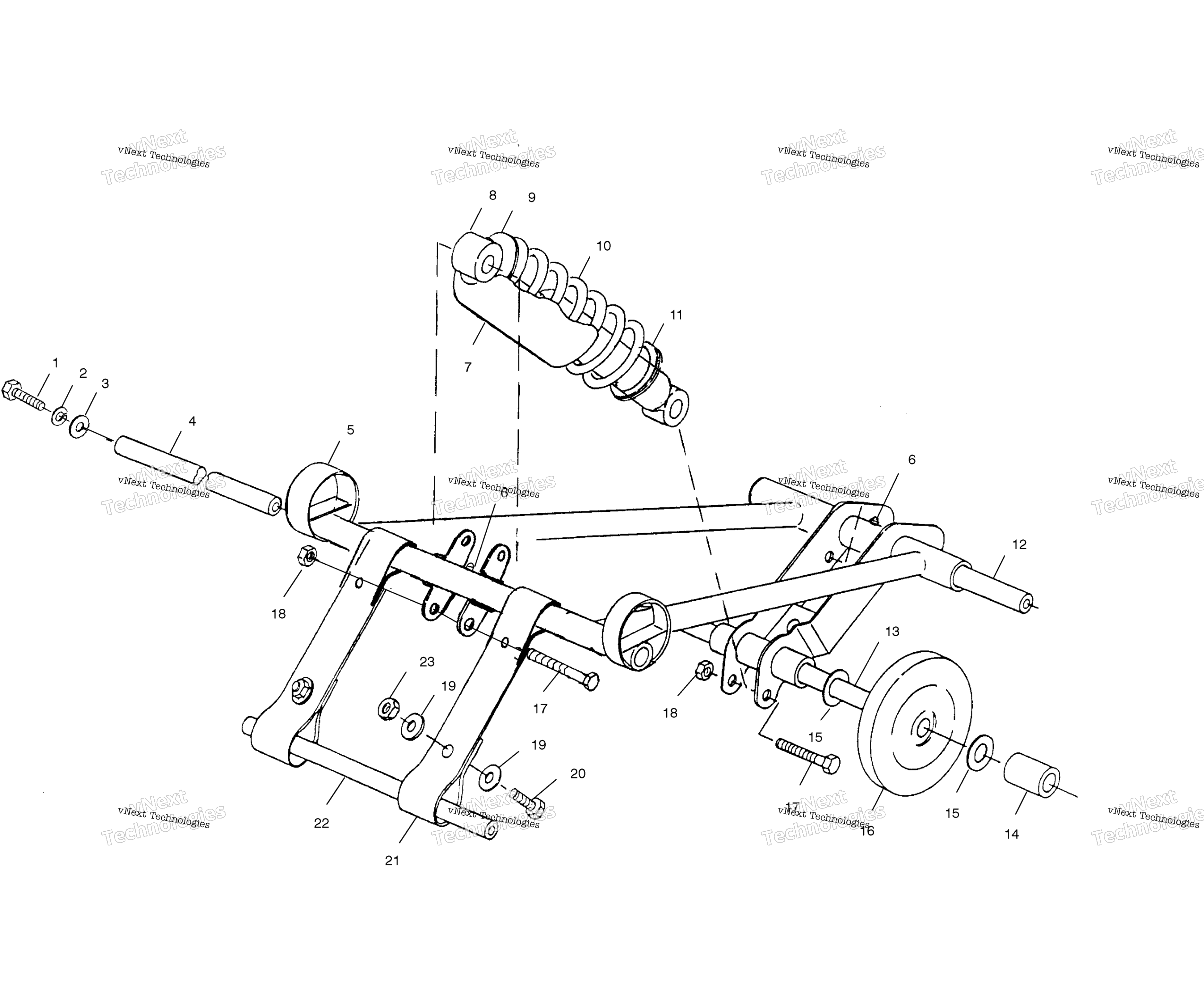Передняя часть Torque Arm