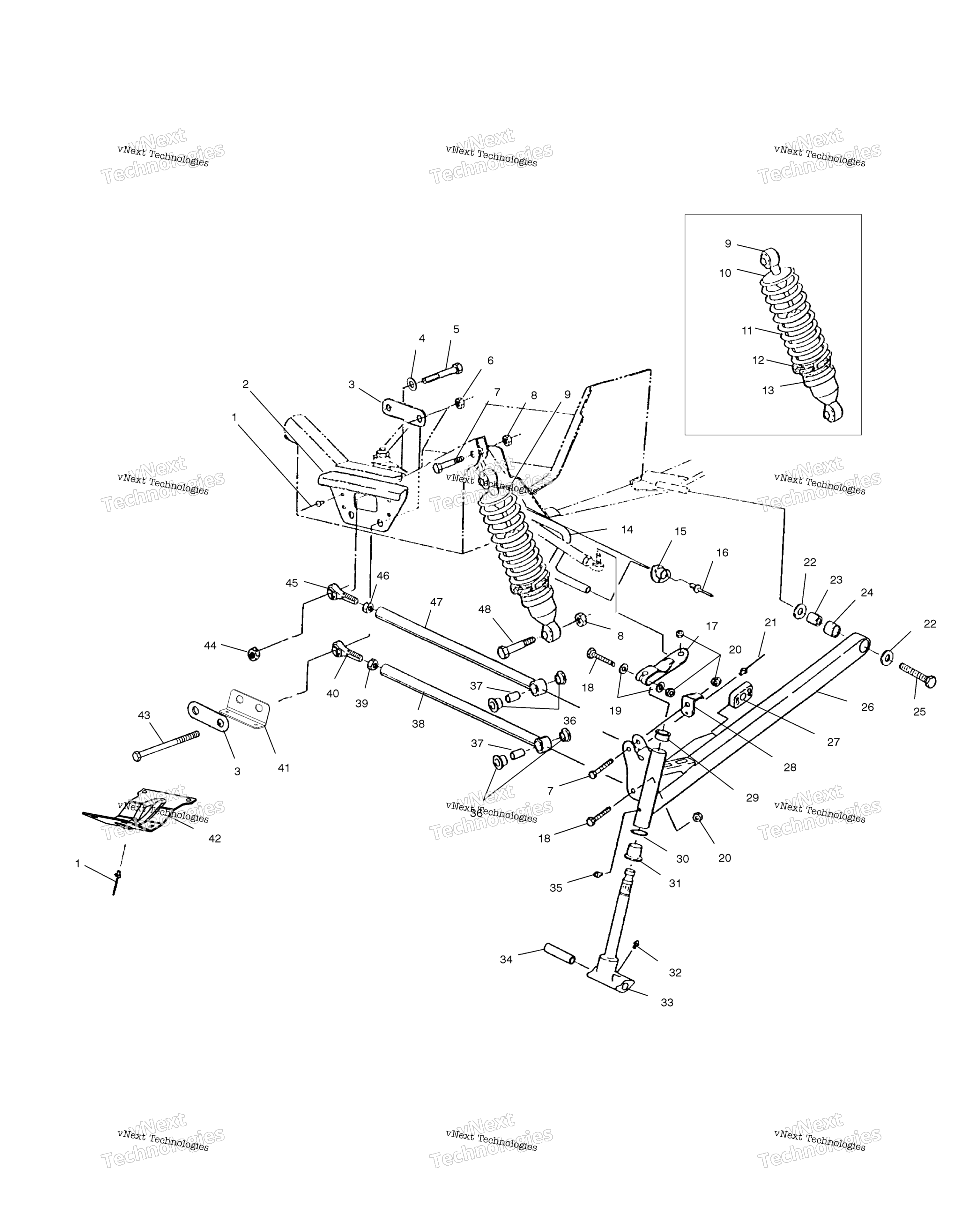 Передняя часть Suspension /A
