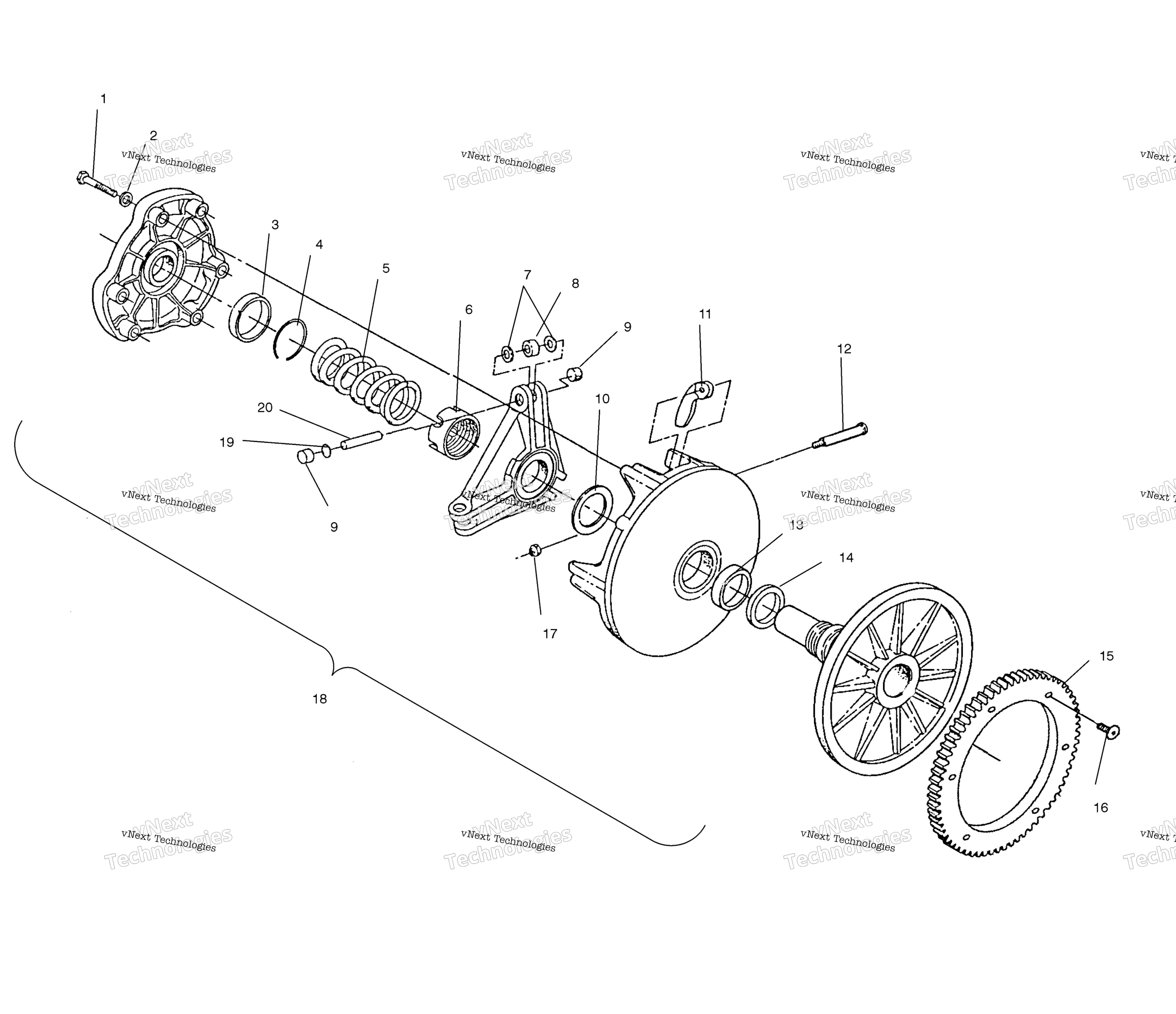 Привод Clutch S02st6es