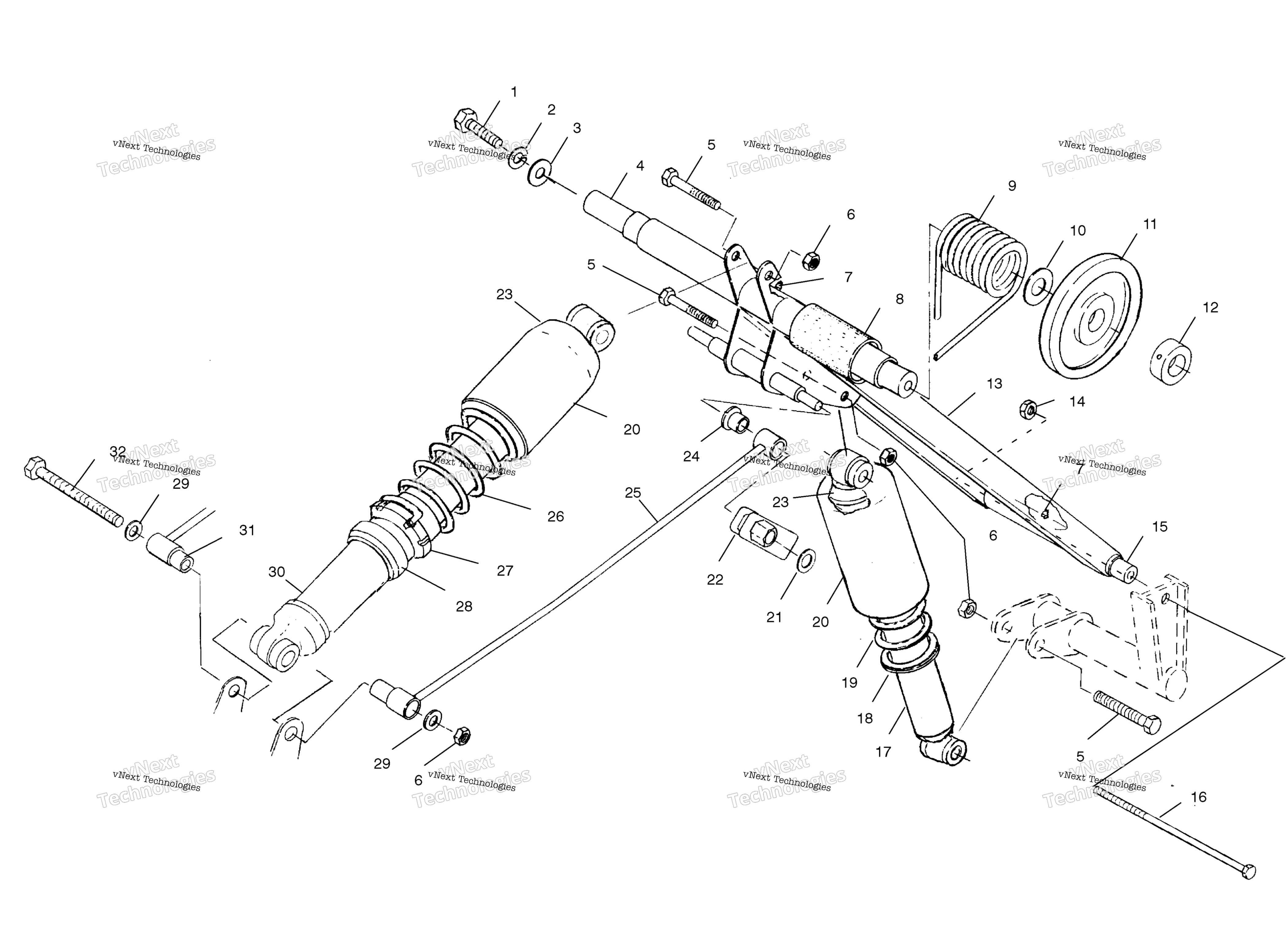 Задняя часть Torque Arm S02st6es