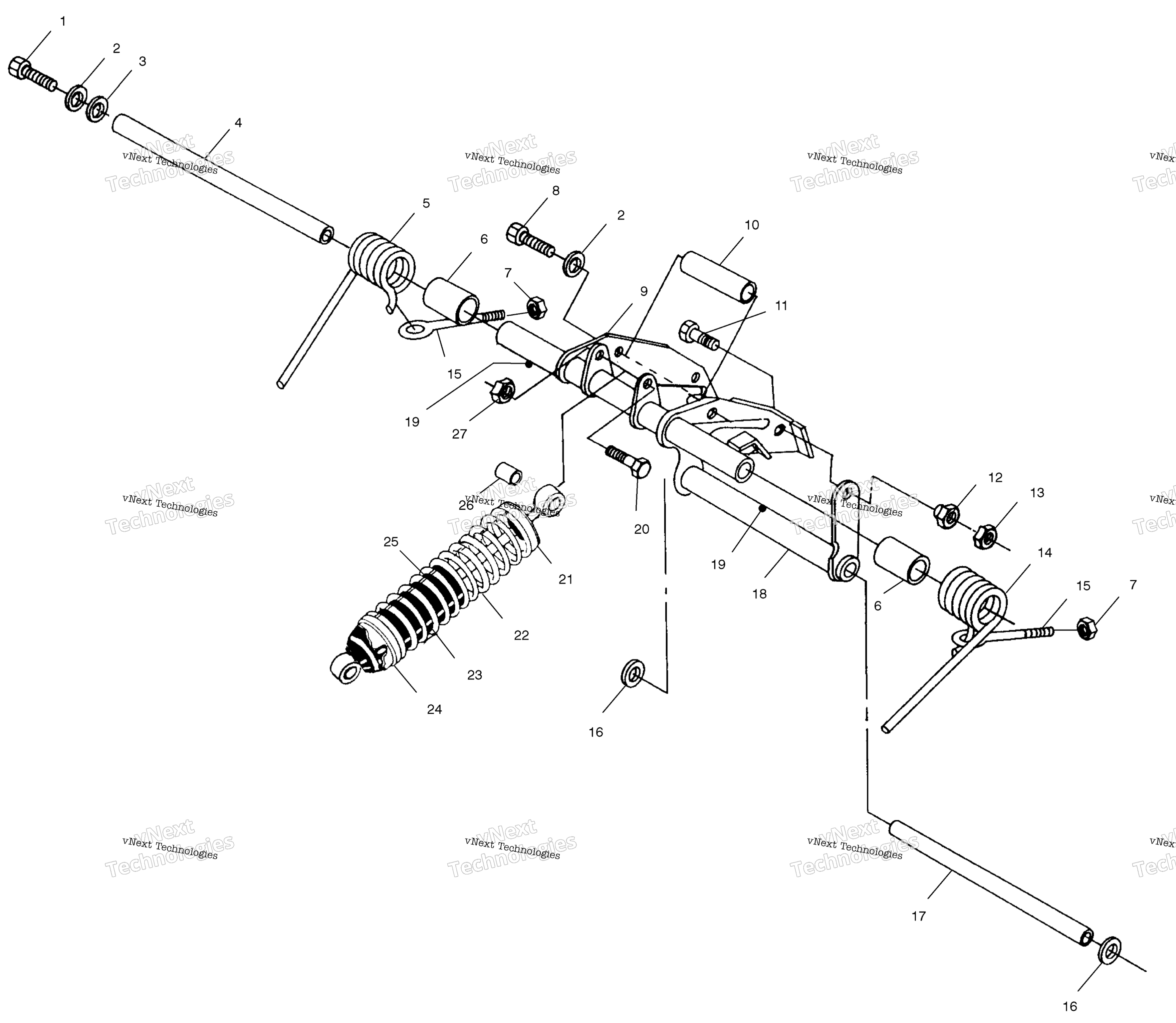 Задняя часть Torque Arm S02su4bs/Be