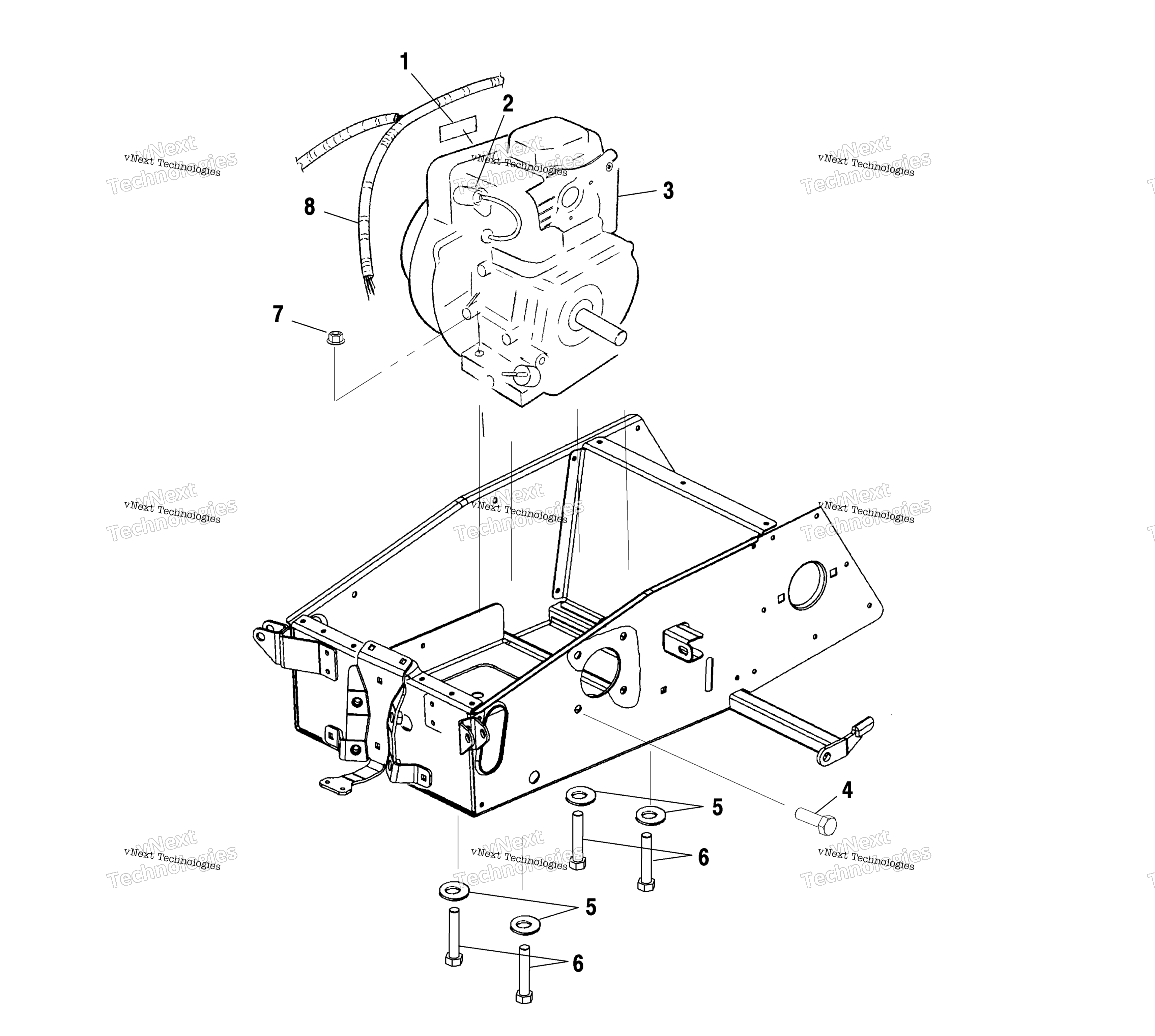 Двигатель Mounting