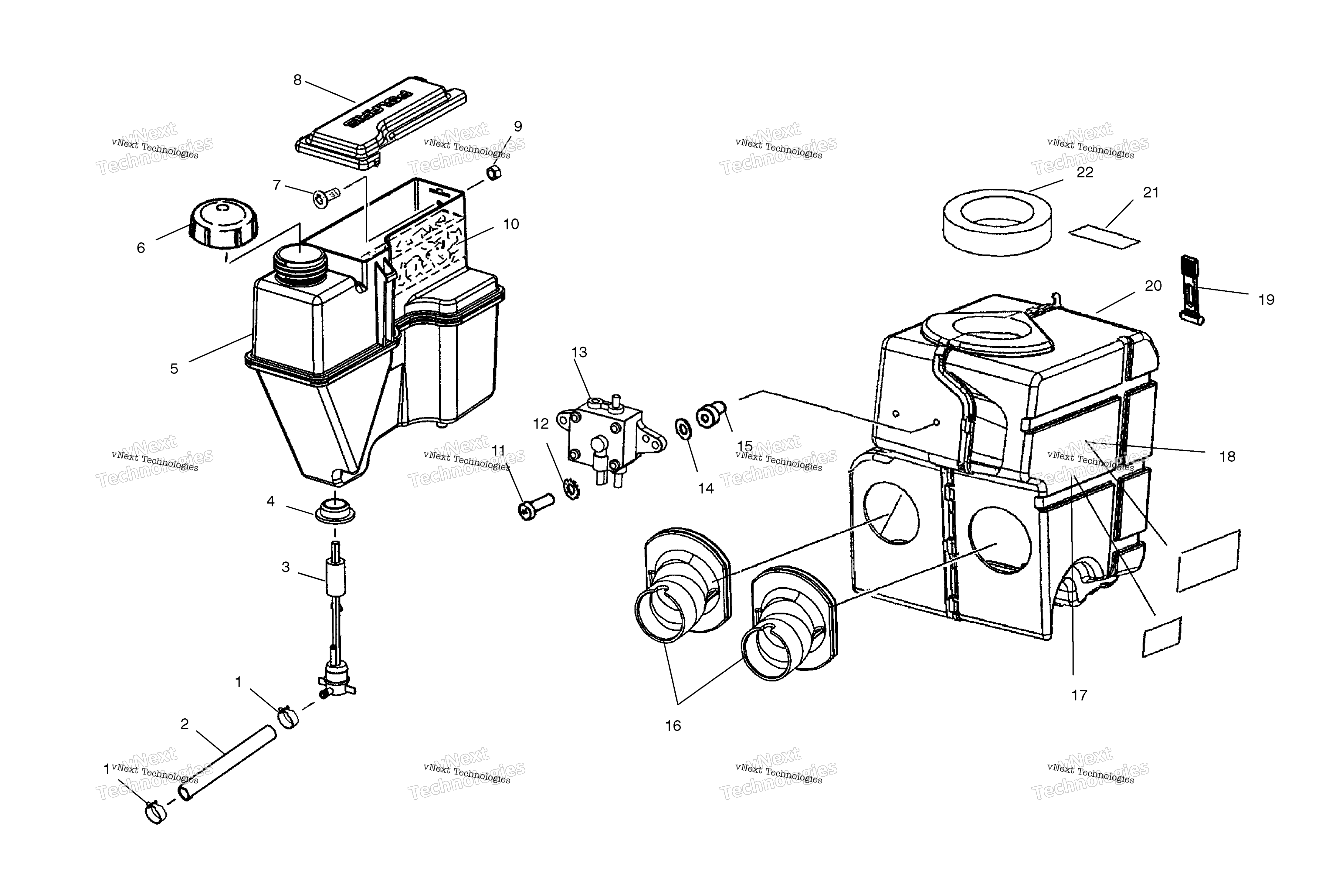 масляный бак / Воздушный Box
