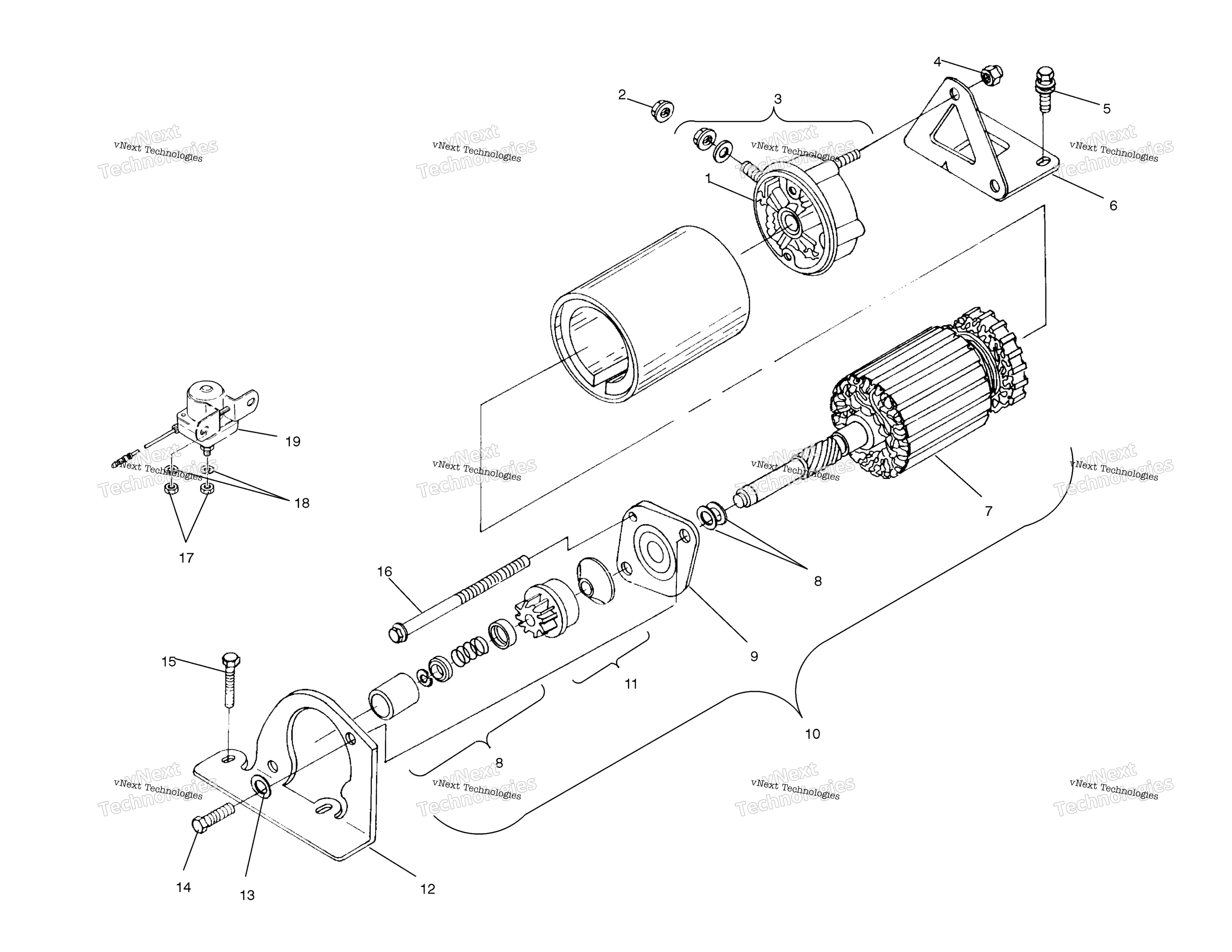 Пусковая система Motor S03nd3as
