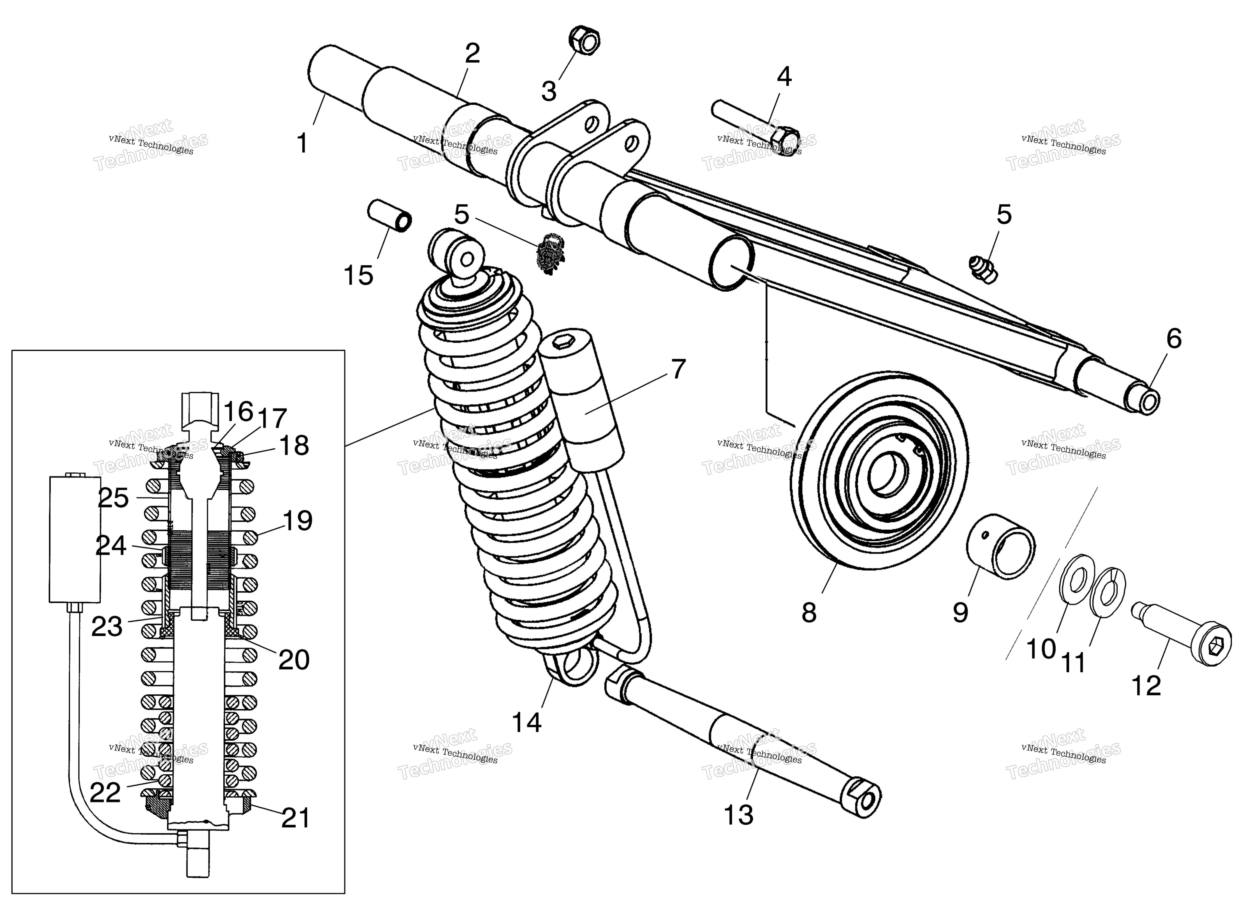 задний Torque Arm