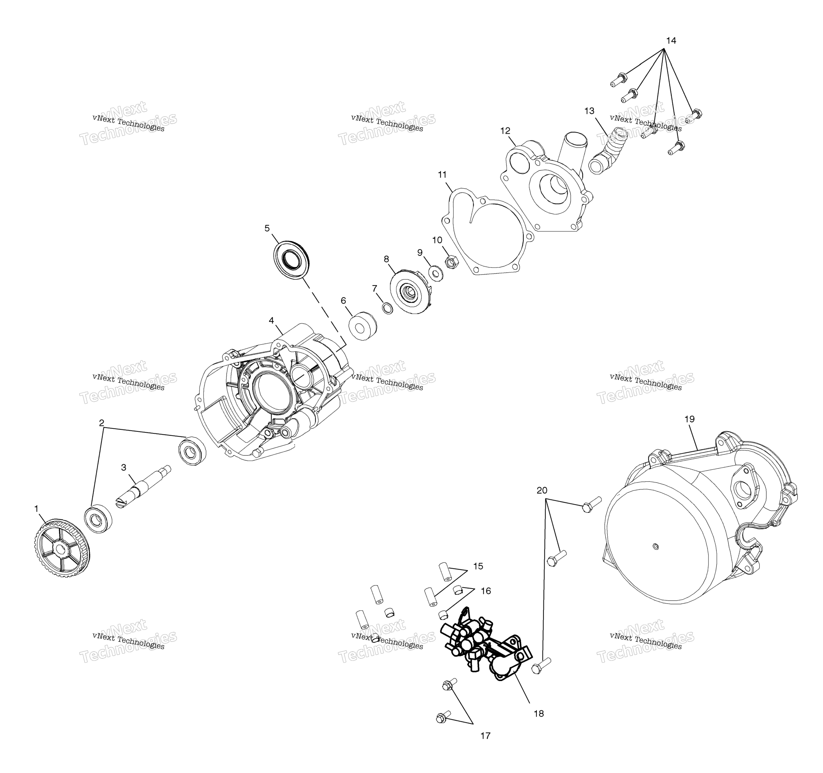 Система охлаждения Pump/Oil Pump