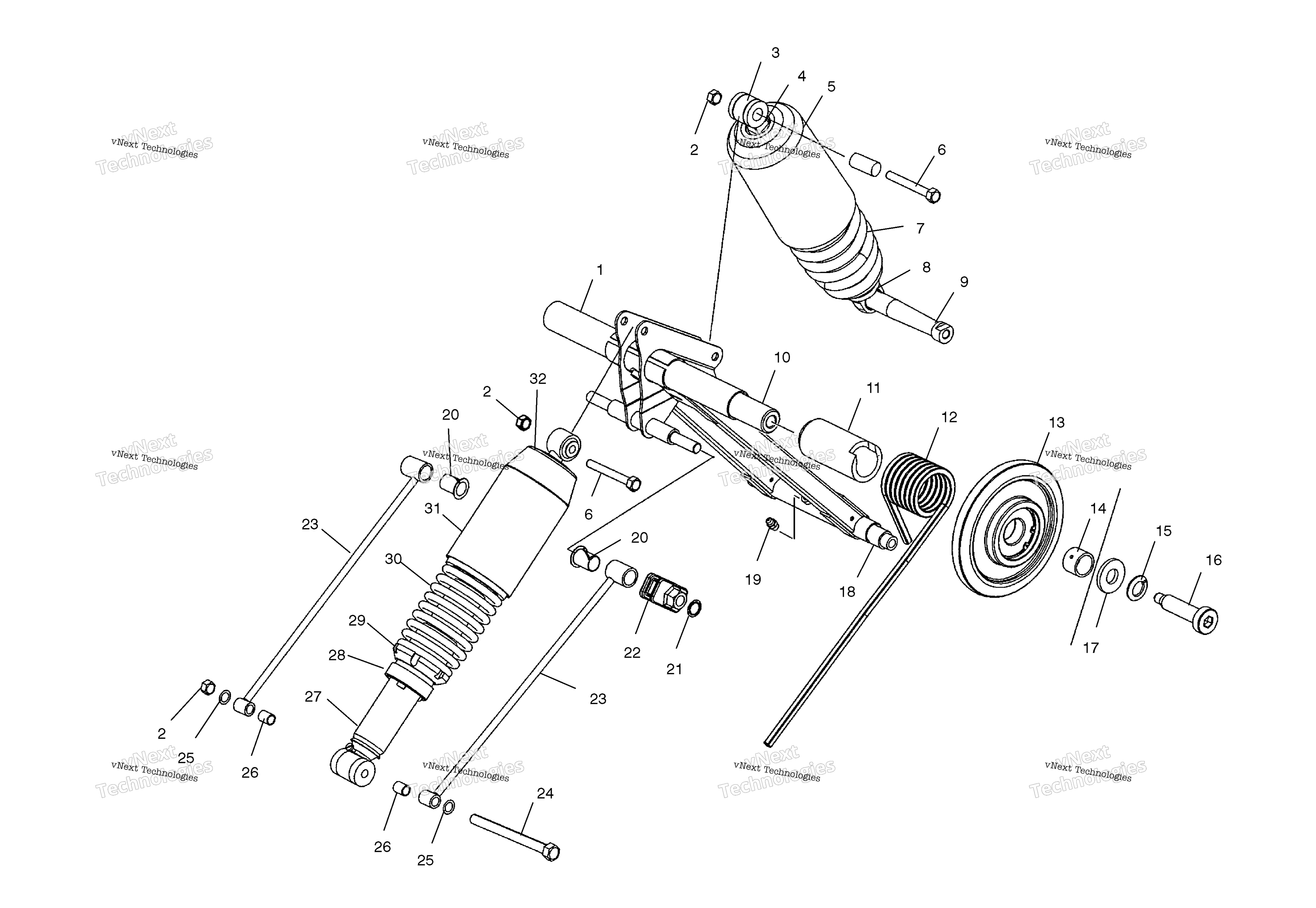 задний Torque Arm