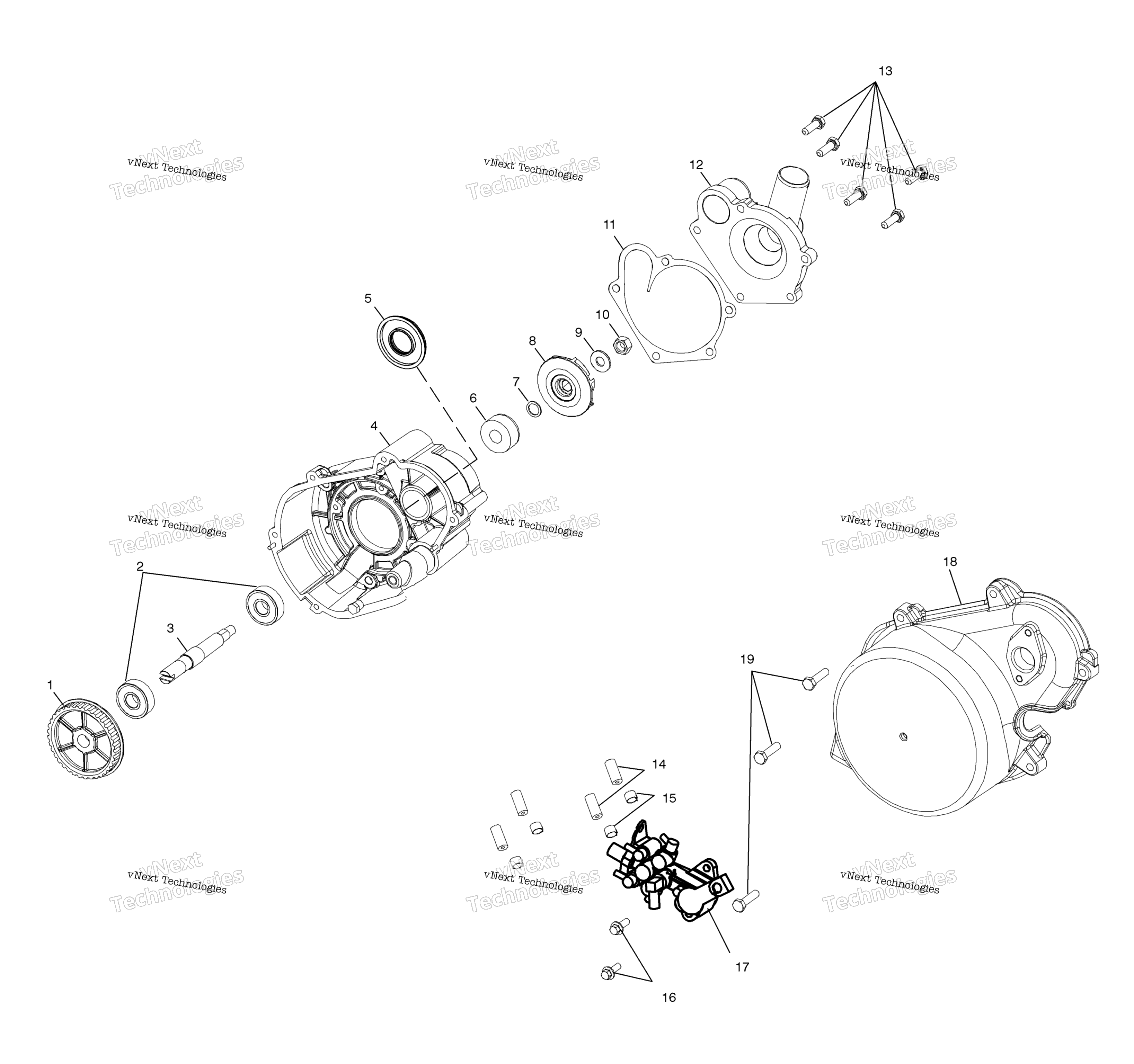 Система охлаждения Pump/Oil Pump