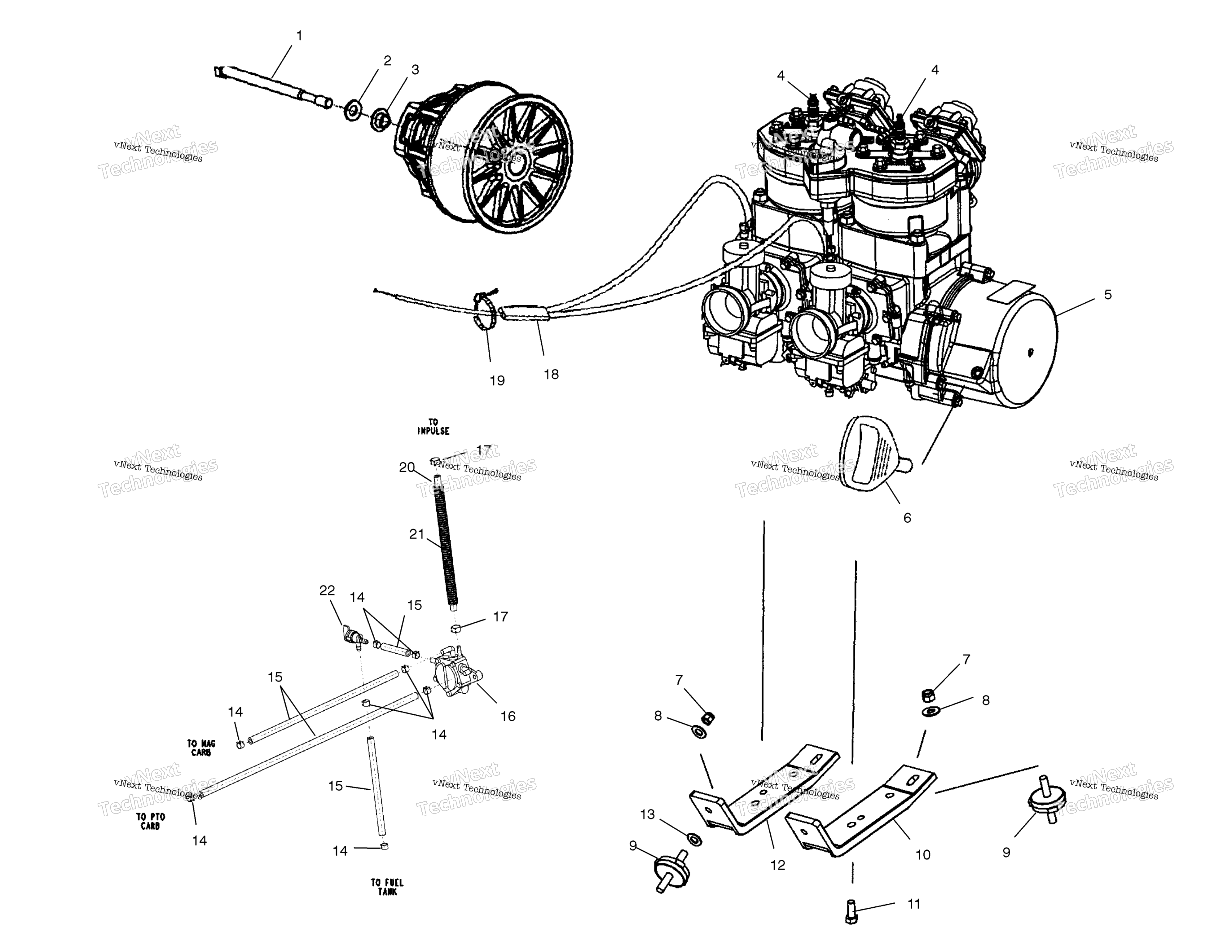 Двигатель Mounting