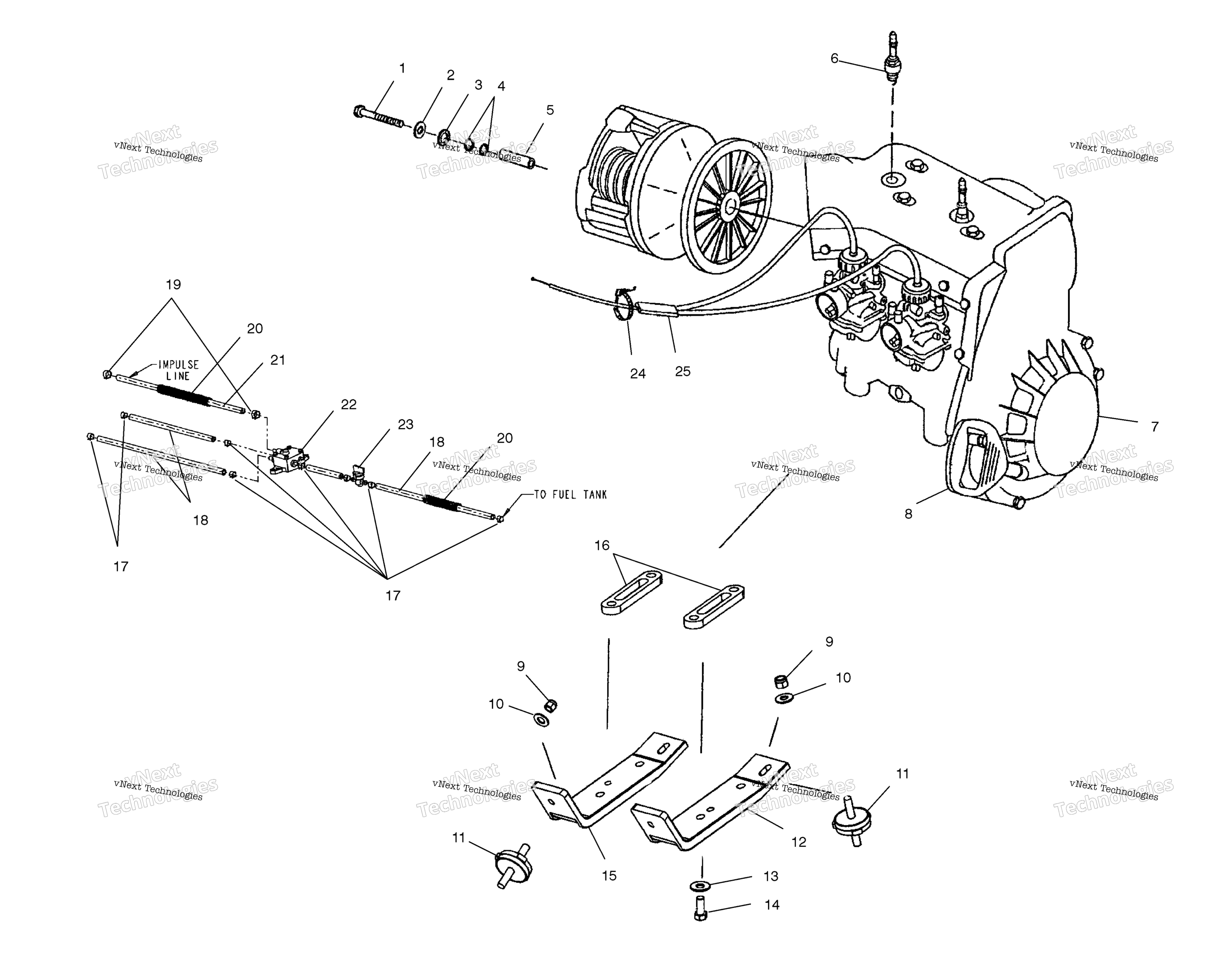 Двигатель Mounting