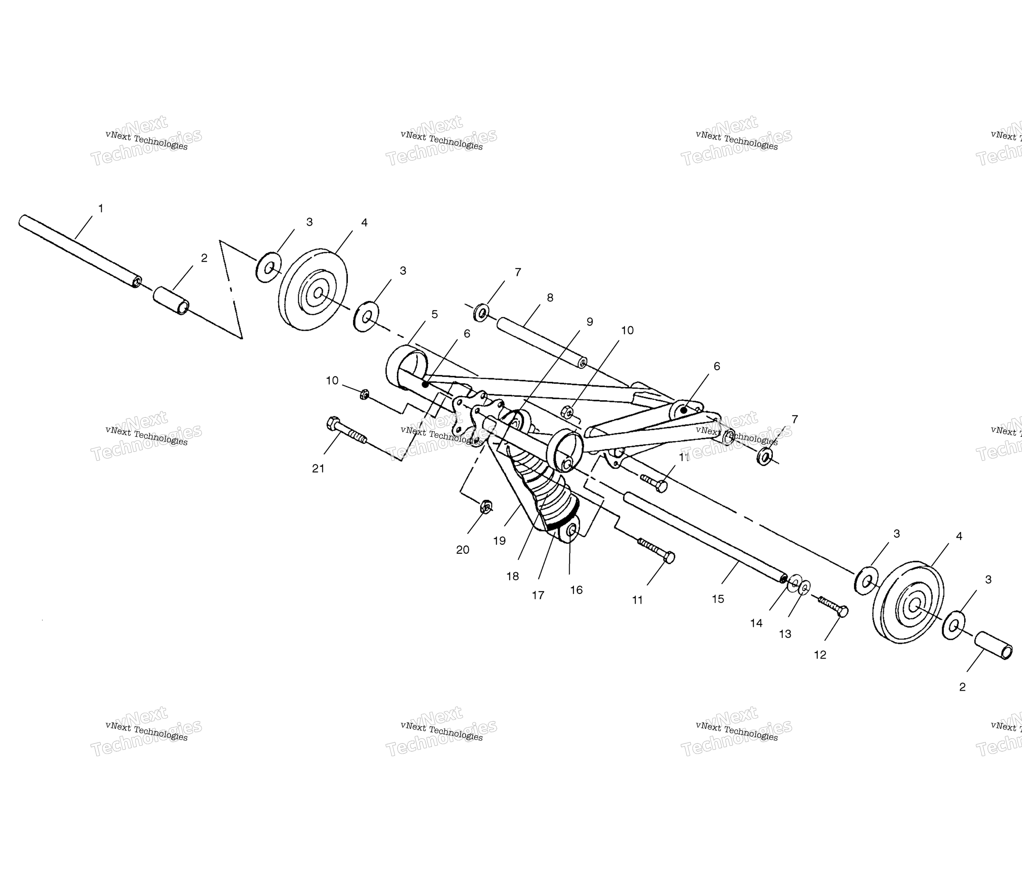 Передняя часть Torque Arm