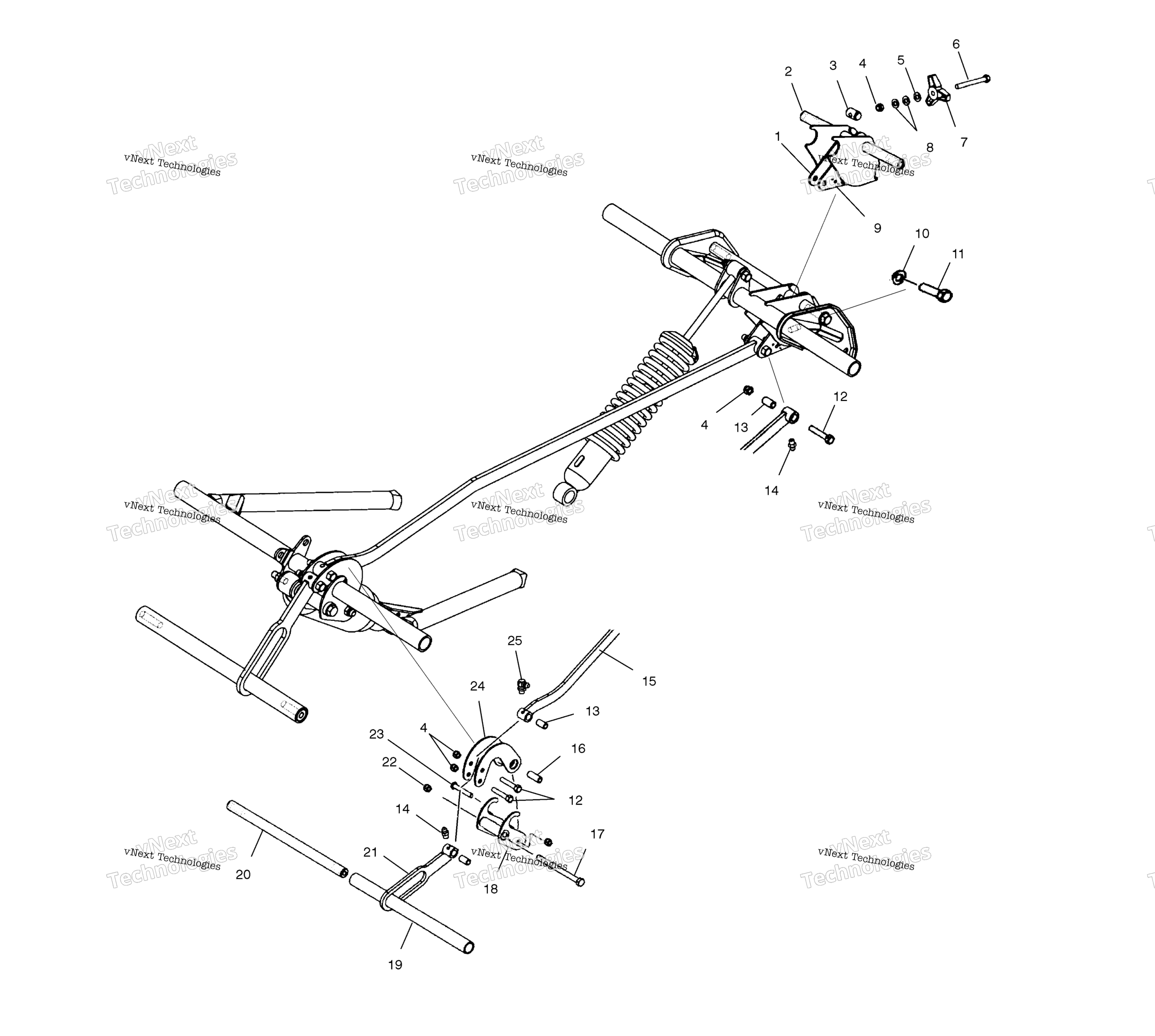 Задняя часть Suspension Coupler