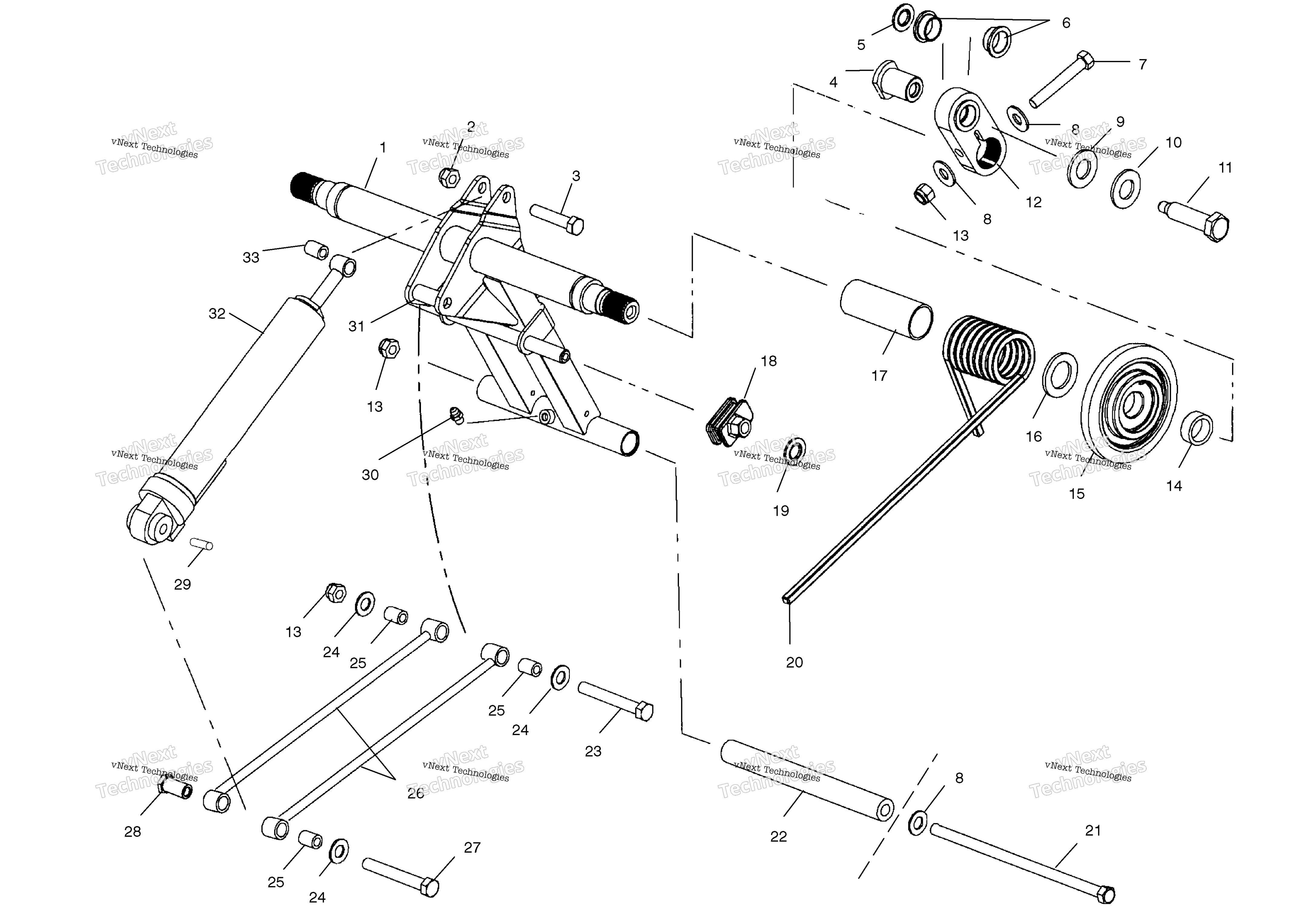Torque Arm, задний