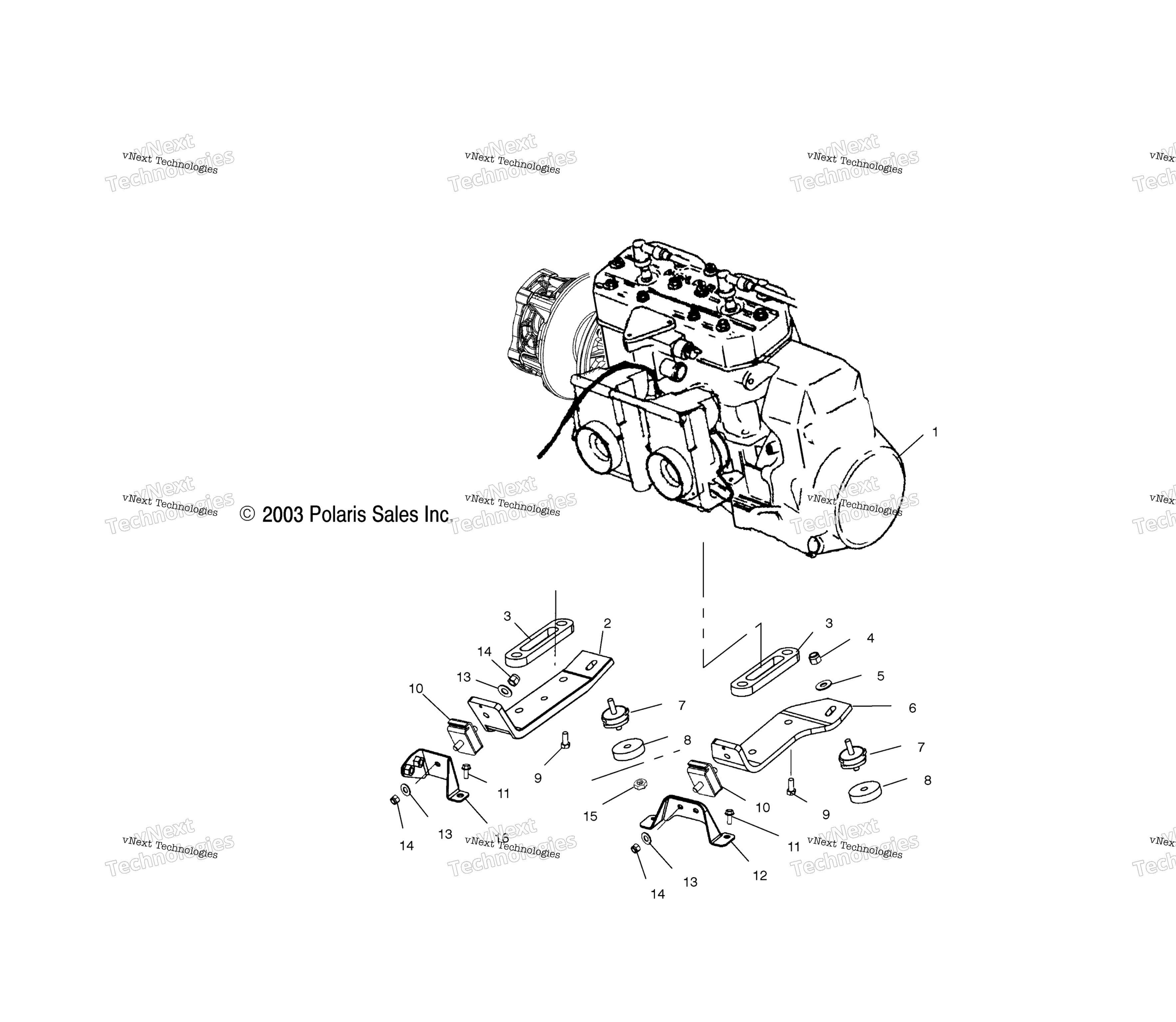 Двигатель Mounting /Bsa
