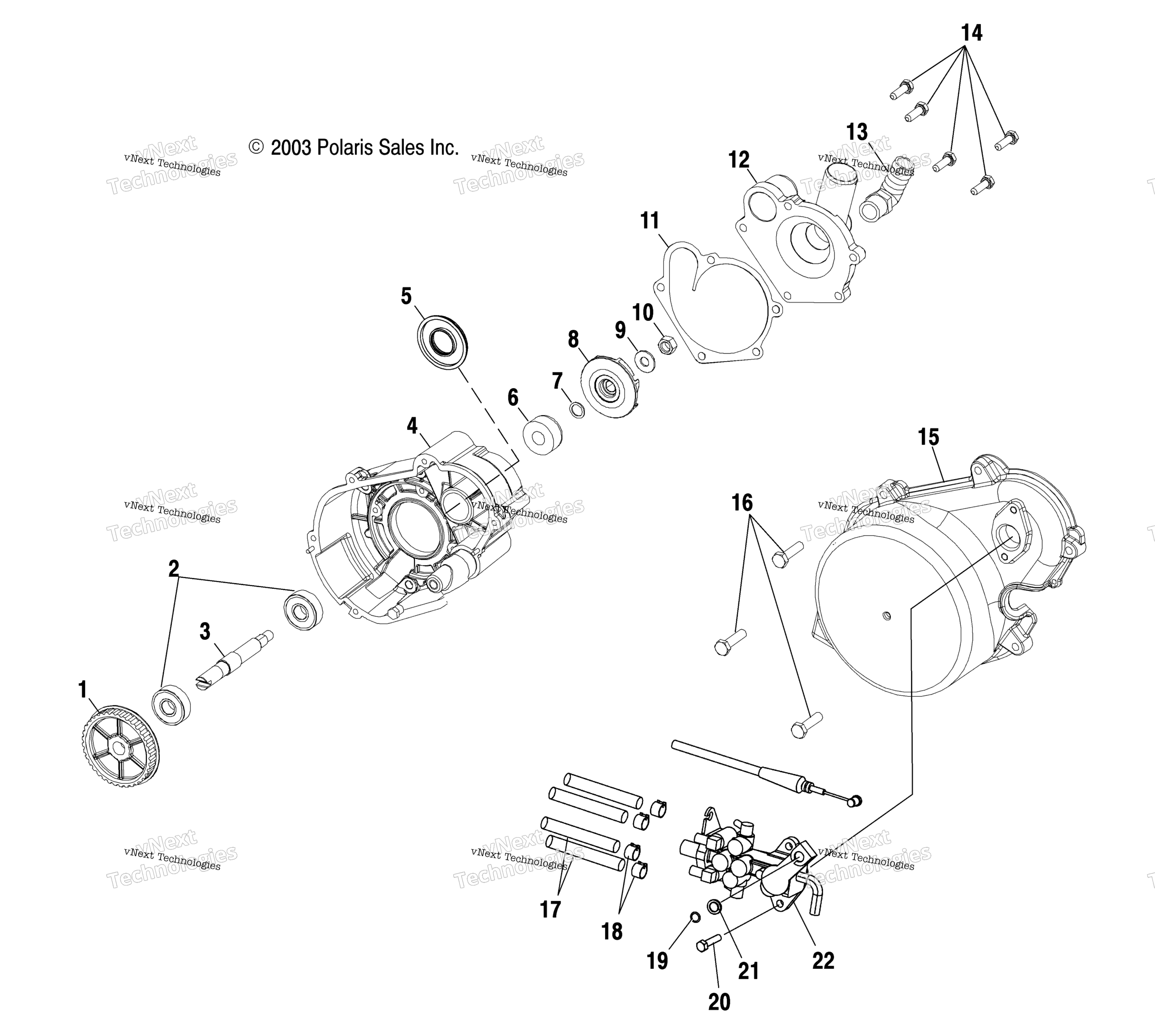 Система охлаждения Pump/Oil Pump S04nd7cs/Csa/8Cs/Csa/Csb